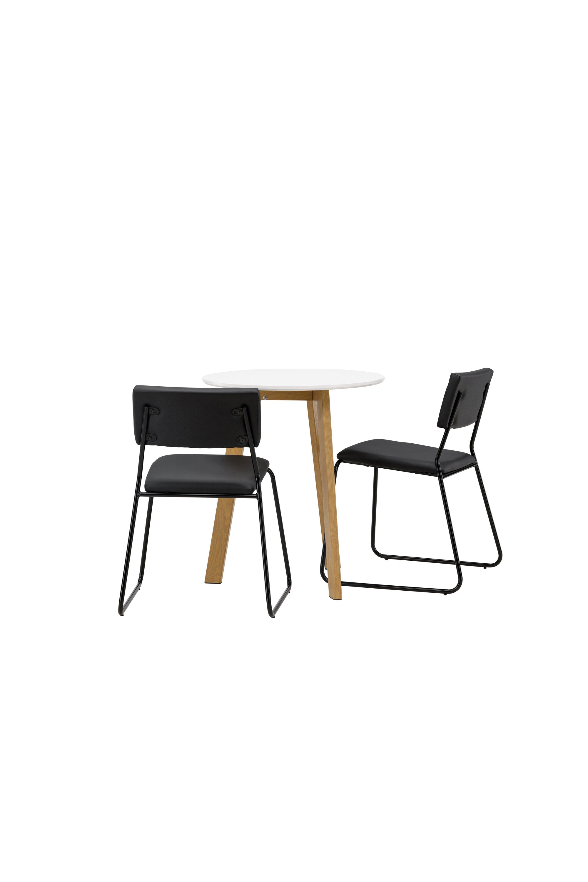 Leonora Esszimmerset + Kenth ⌀65cm/2St. in Schwarz präsentiert im Onlineshop von KAQTU Design AG. Esszimmerset ist von Venture Home