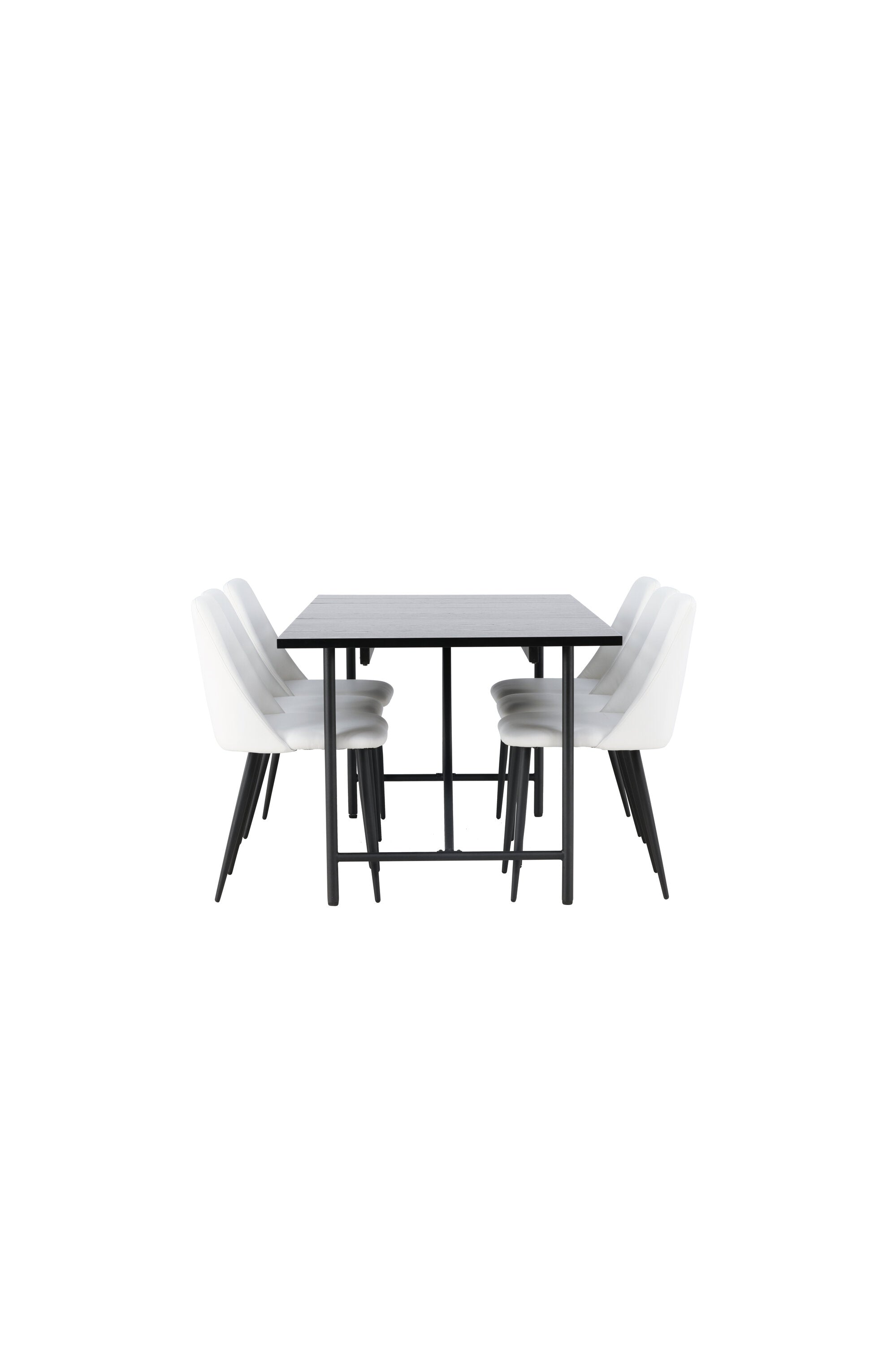 Astrid Esszimmerset + Night 200cm/6St. in Schwarz-Weiss präsentiert im Onlineshop von KAQTU Design AG. Esszimmerset ist von Venture Home