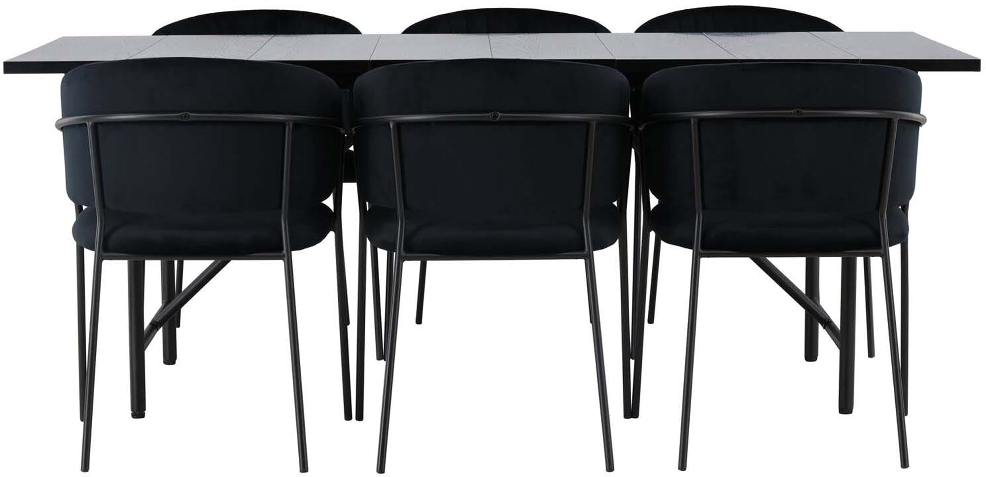 Entdecken Sie das elegante Astrid Esszimmerset + Selma 200cm/6St. von Venture Home – modernes Design, Komfort und Stil für Ihr Esszimmer.