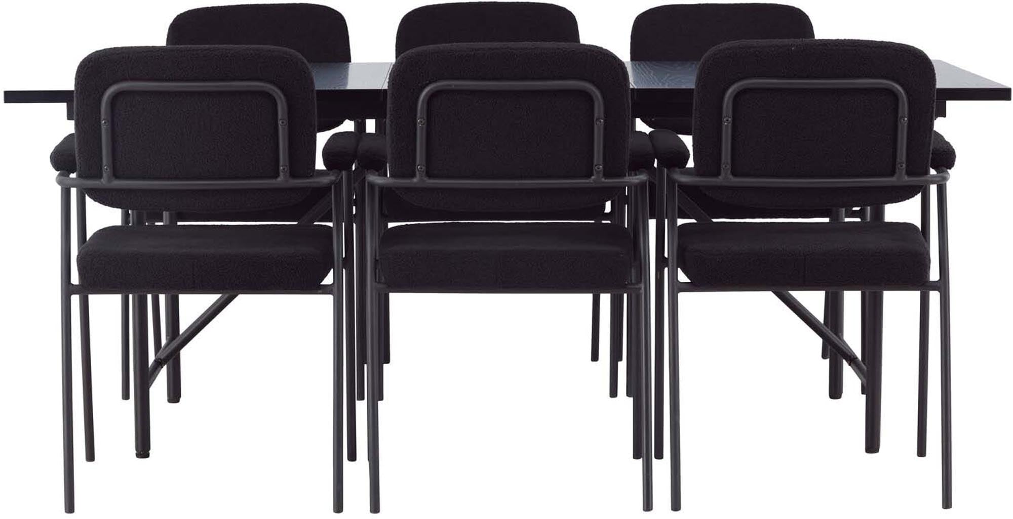 Entdecken Sie das stilvolle Astrid Esszimmerset + Yesterday 200cm/6St. von Venture Home. Modernes skandinavisches Design, hochwertige Materialien und Komfort für Ihr Esszimmer.