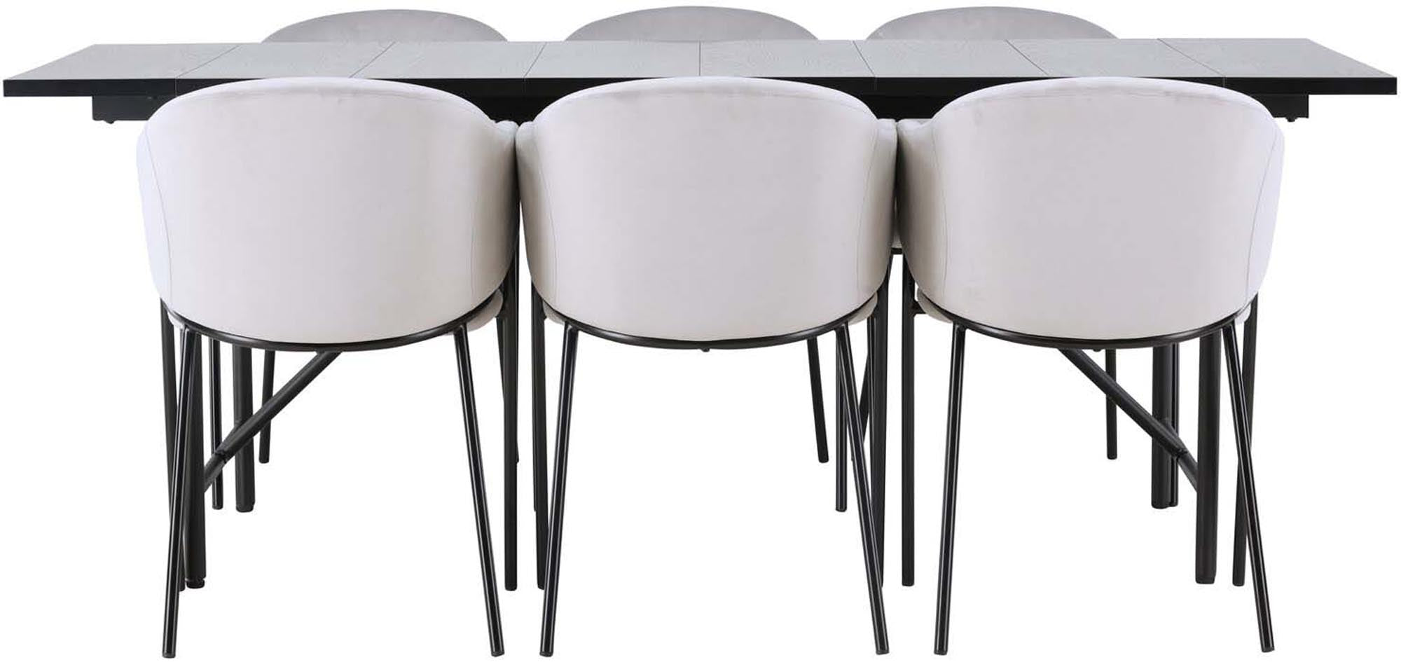 Elegantes Astrid Esszimmerset mit Evelina Tisch für 6 von Venture Home.