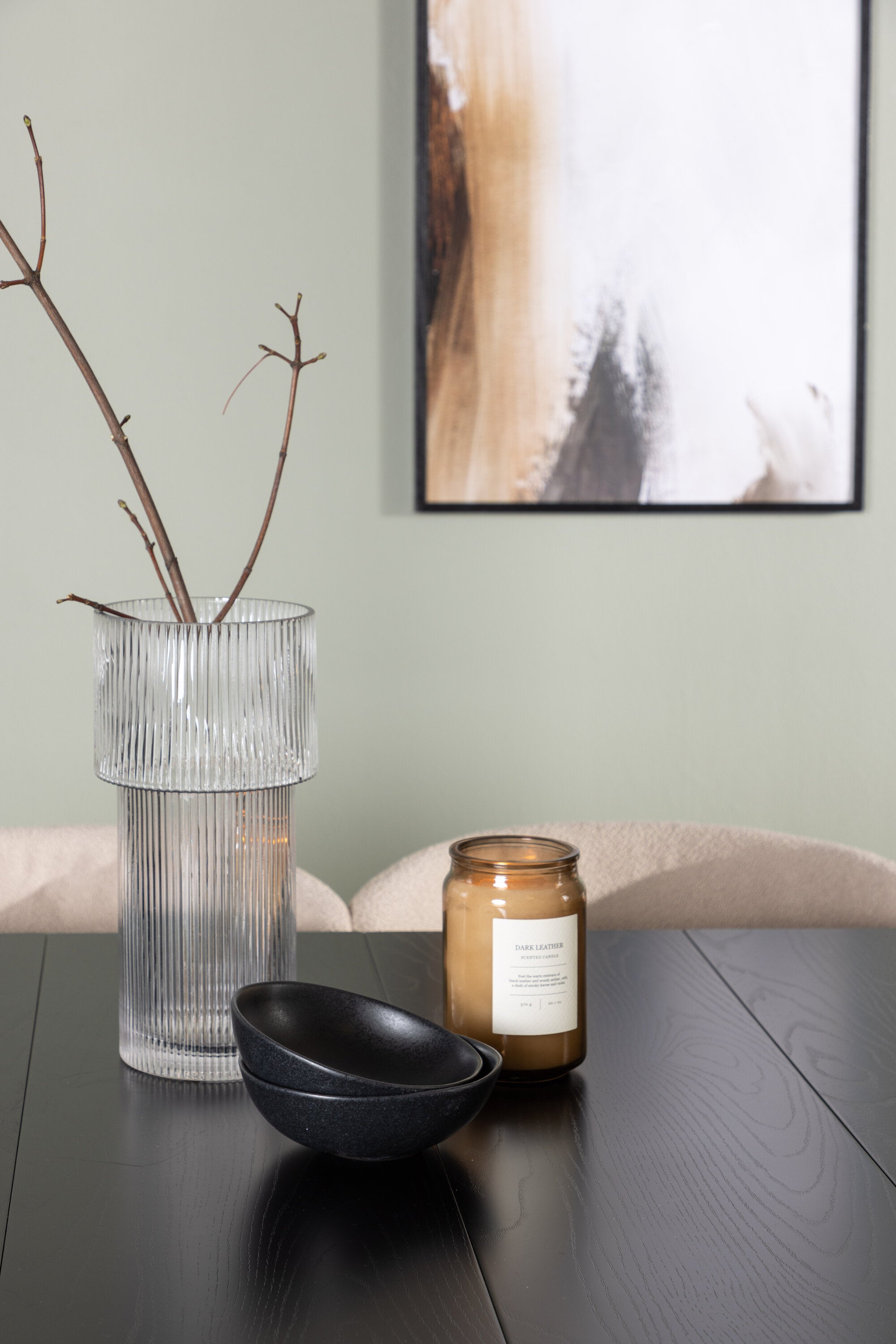Astrid Esszimmerset + Modesto 200cm/6St. in Beige, Schwarz präsentiert im Onlineshop von KAQTU Design AG. Esszimmerset ist von Venture Home