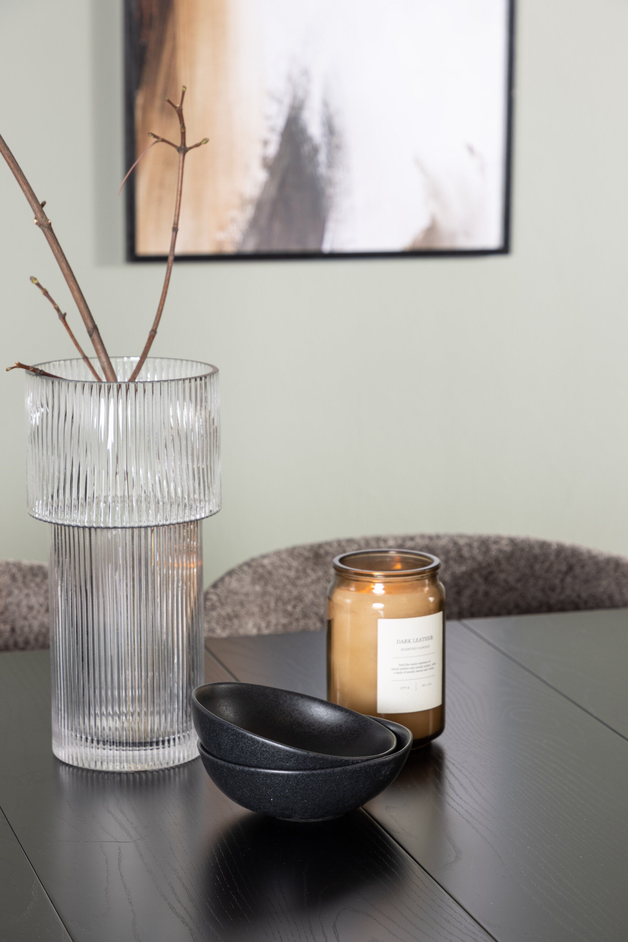 Astrid Esszimmerset + Modesto 200cm/6St. in Schwarz, Dunkelgrau präsentiert im Onlineshop von KAQTU Design AG. Esszimmerset ist von Venture Home