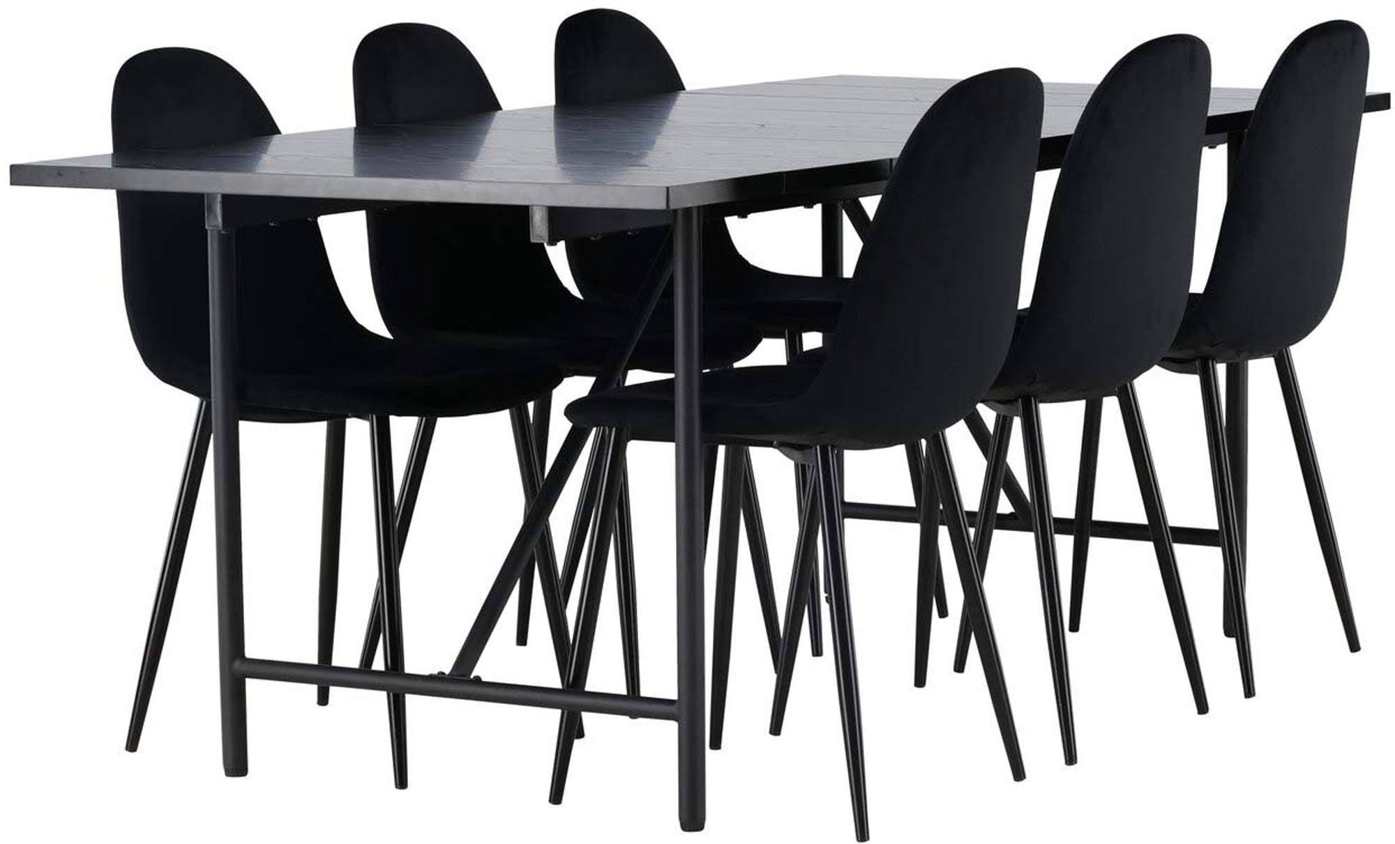 Erleben Sie modernes Design mit dem Astrid Esszimmerset + Polar 200cm/6St. von Venture Home – stilvoll, funktional und einladend für jede Gelegenheit!