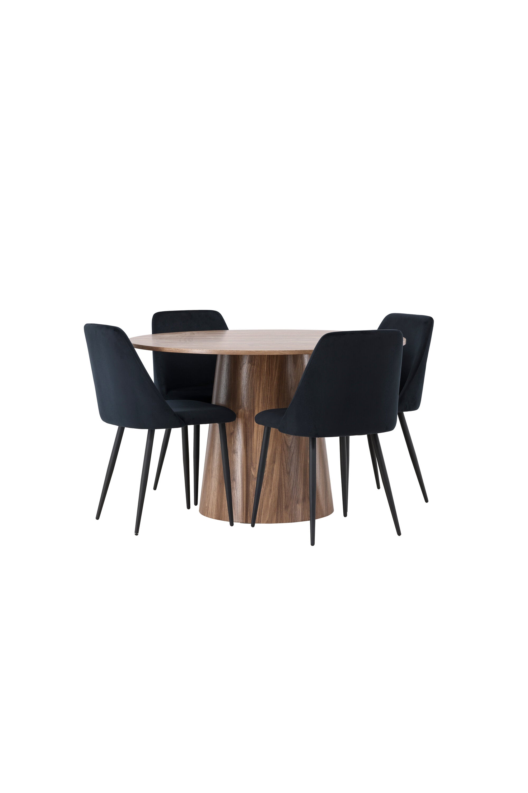 Lanzo Esszimmerset + Night ⌀120cm/4St. in Natur / Schwarz präsentiert im Onlineshop von KAQTU Design AG. Esszimmerset ist von Venture Home
