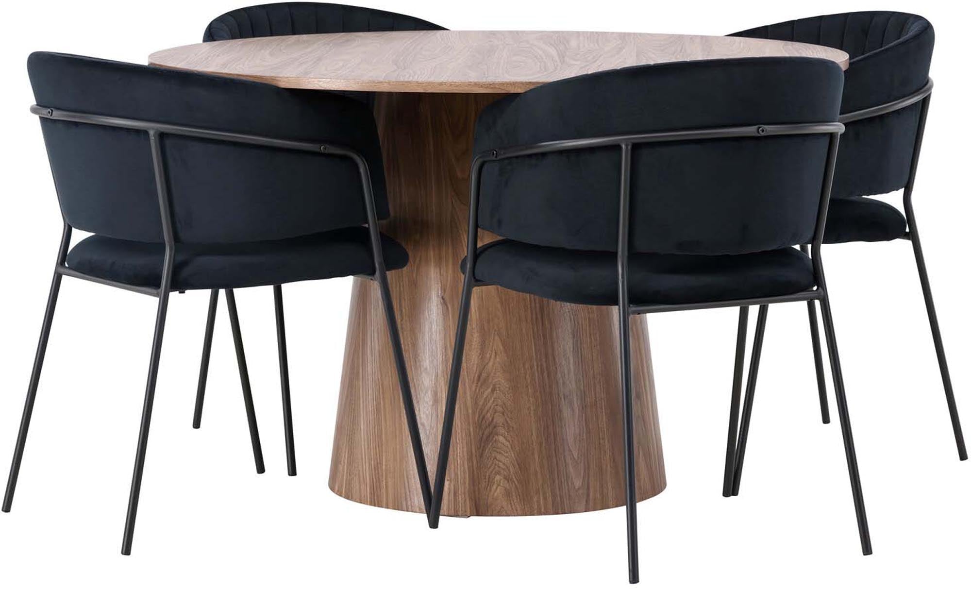 Elegantes Esszimmerset Lanzo & Selma: Stilvoller Komfort für 4.