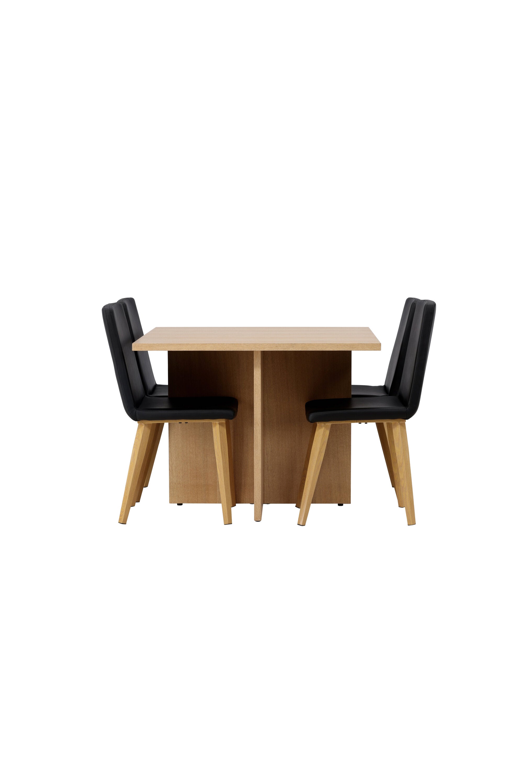 Leo Esszimmerset + Today 100cm/4St. in Schwarz, Natur präsentiert im Onlineshop von KAQTU Design AG. Esszimmerset ist von Venture Home