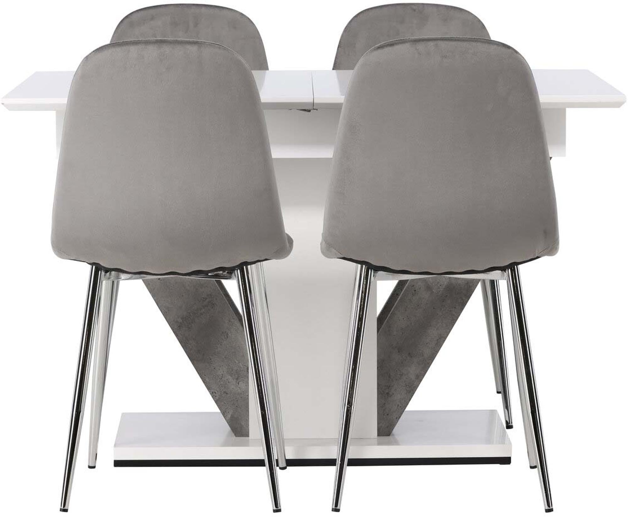 Entdecken Sie das Bootcut Esszimmerset Evelina von Venture Home. Stilvolles Design, 230 cm, 6 Stühle – ideal für Ihr modernes Esszimmer.