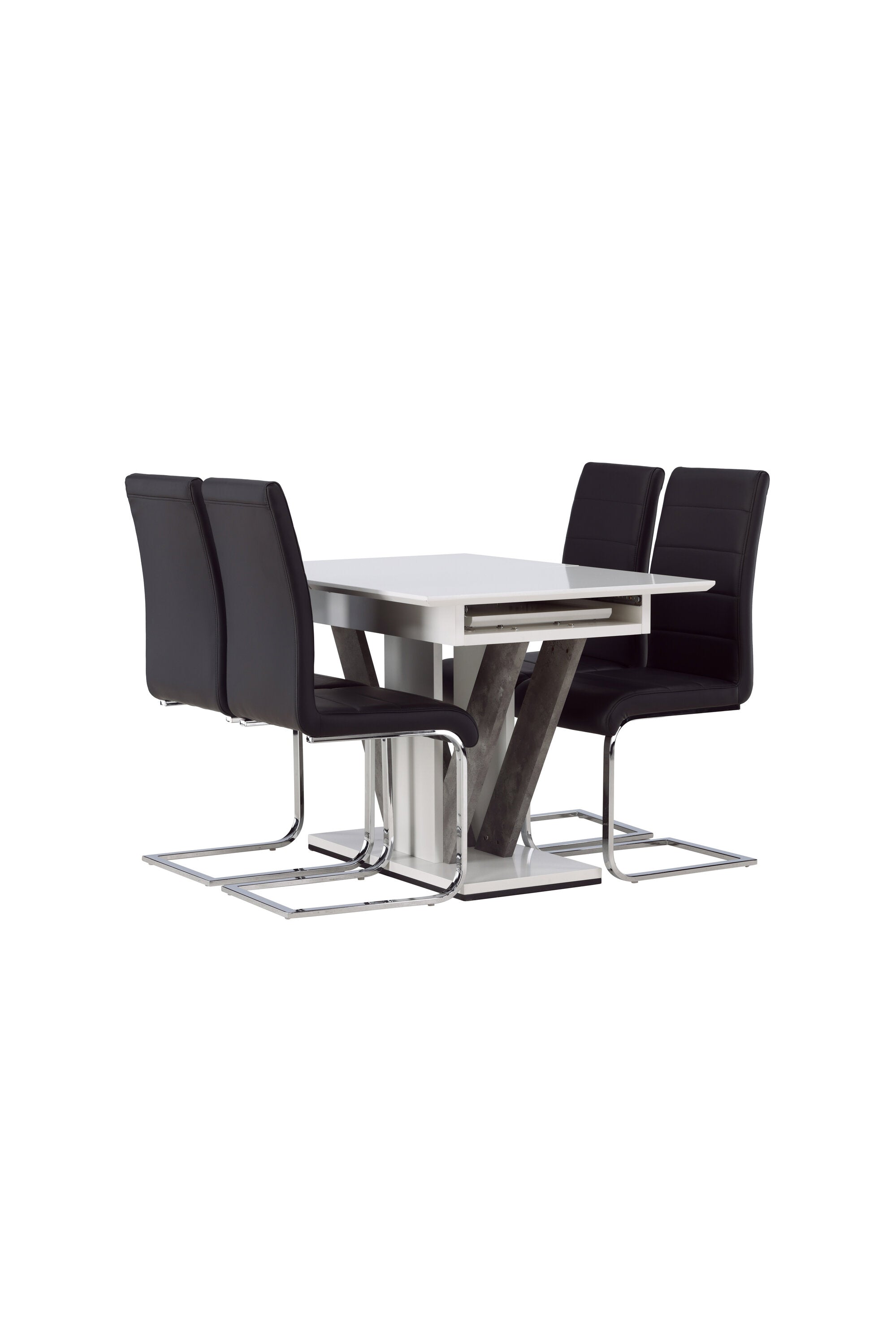 Disa Esszimmerset ausziehbar + Tempo 120cm/4St. in Schwarzgrau präsentiert im Onlineshop von KAQTU Design AG. Esszimmerset ist von Venture Home