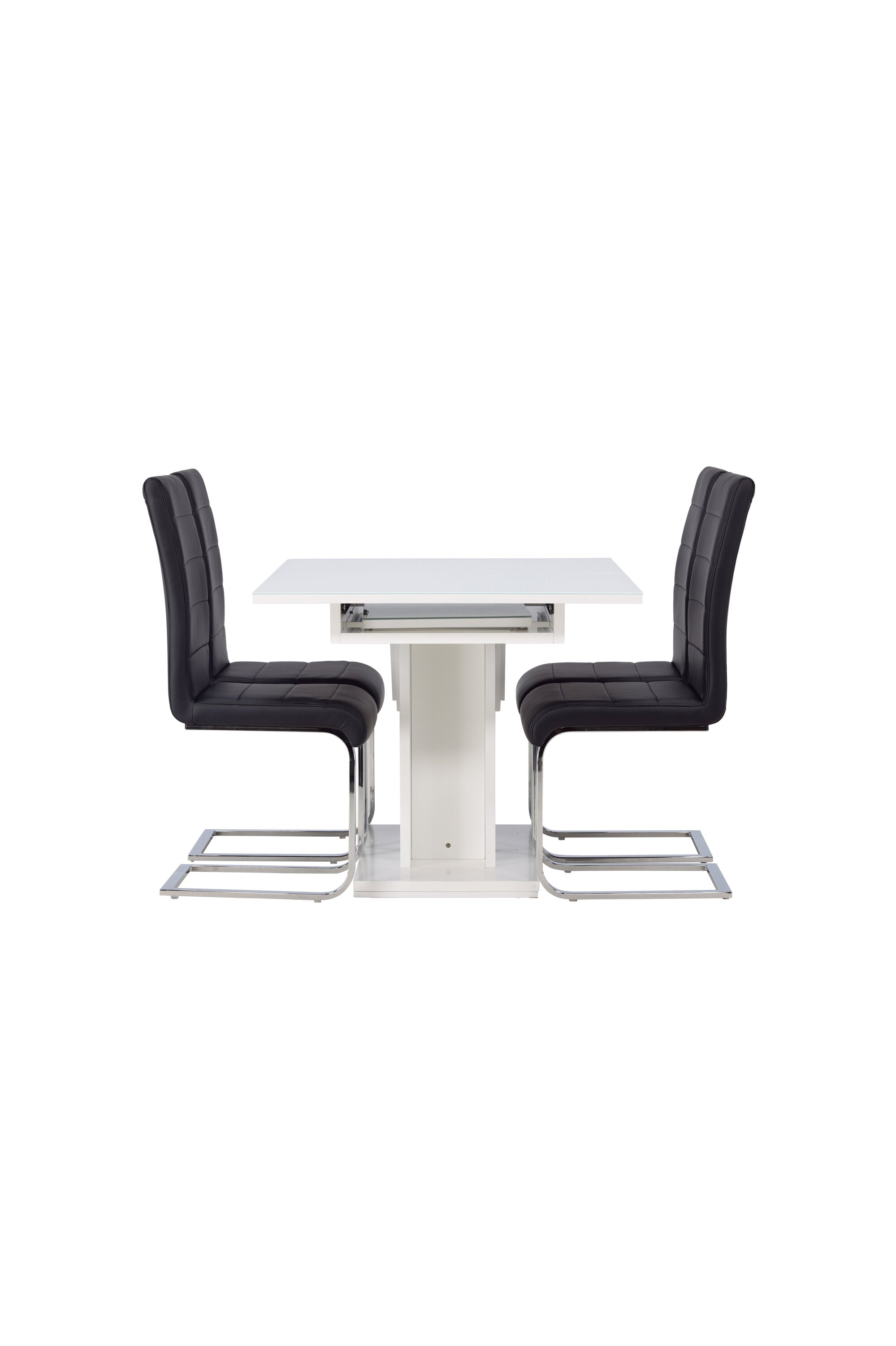 Pluto Esszimmerset ausziehbar + Tempo 120cm/4St. in Schwarzgrau präsentiert im Onlineshop von KAQTU Design AG. Esszimmerset ist von Venture Home