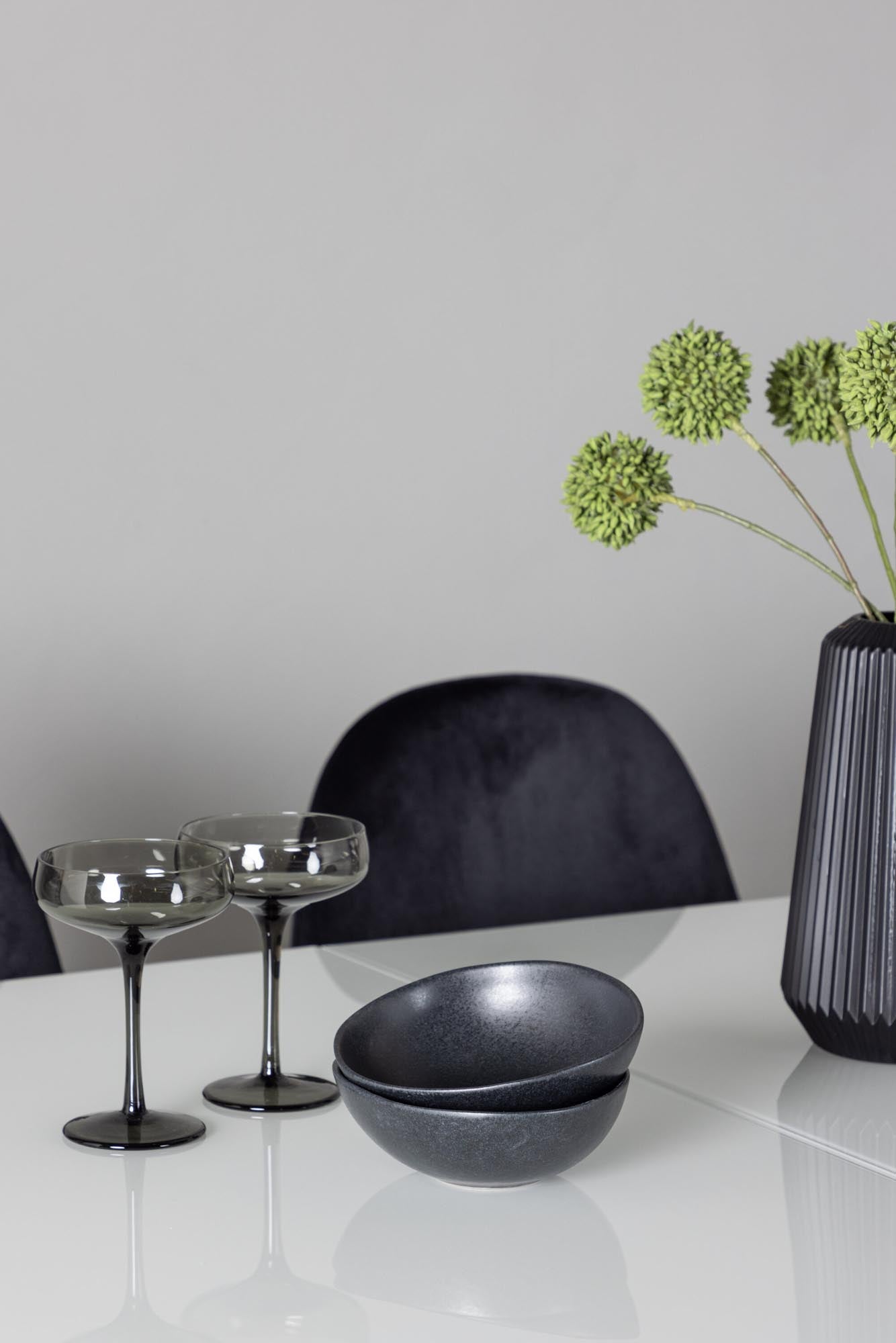 Pluto Esszimmerset: Ausziehbarer Tisch und stilvolle Polar-Stühle für ein modernes Esszimmer. Ideal für gemütliche Abende und gesellige Runden.