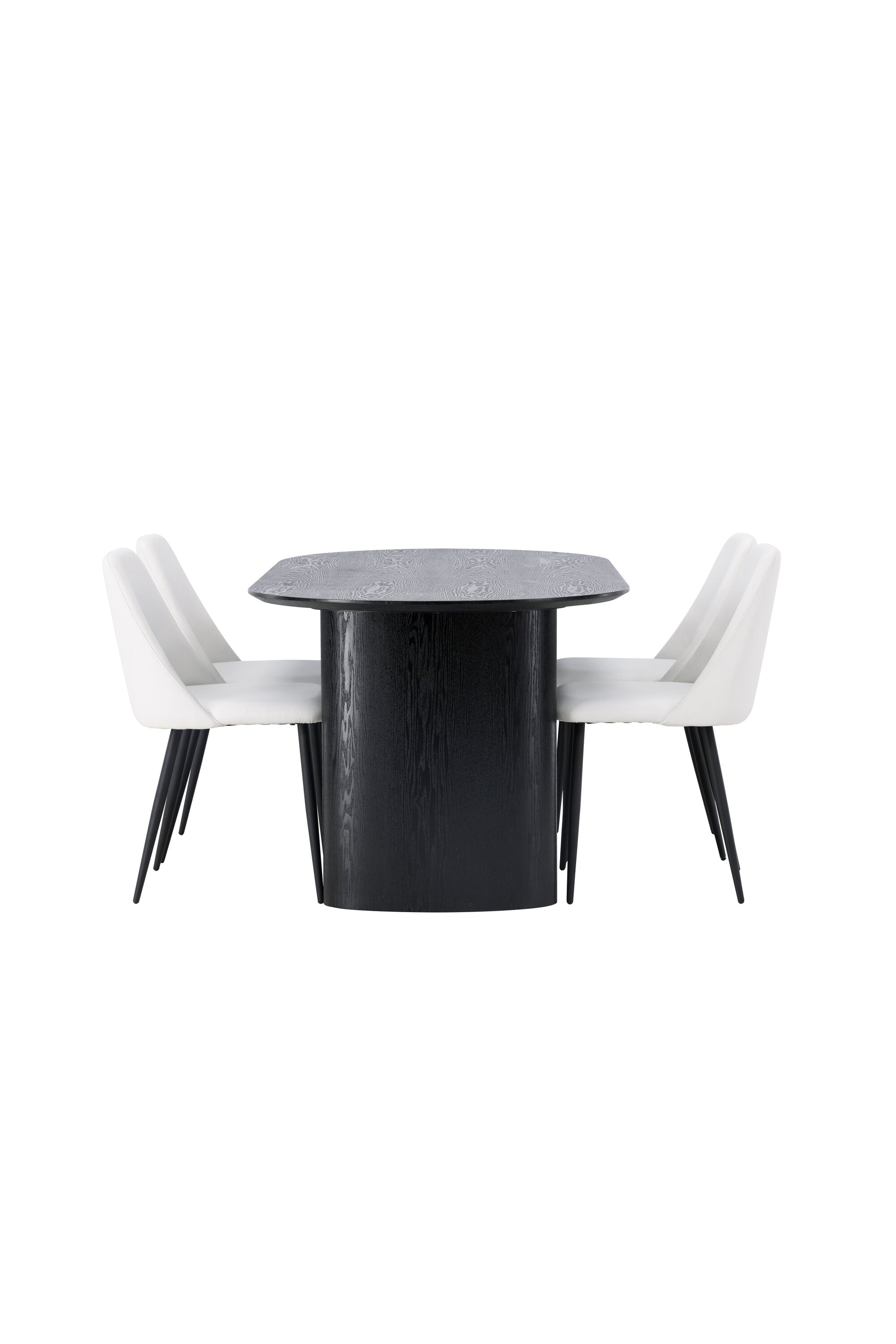 Isolde Esszimmerset + Night 180cm/4St. in Schwarz-Weiss präsentiert im Onlineshop von KAQTU Design AG. Esszimmerset ist von Venture Home