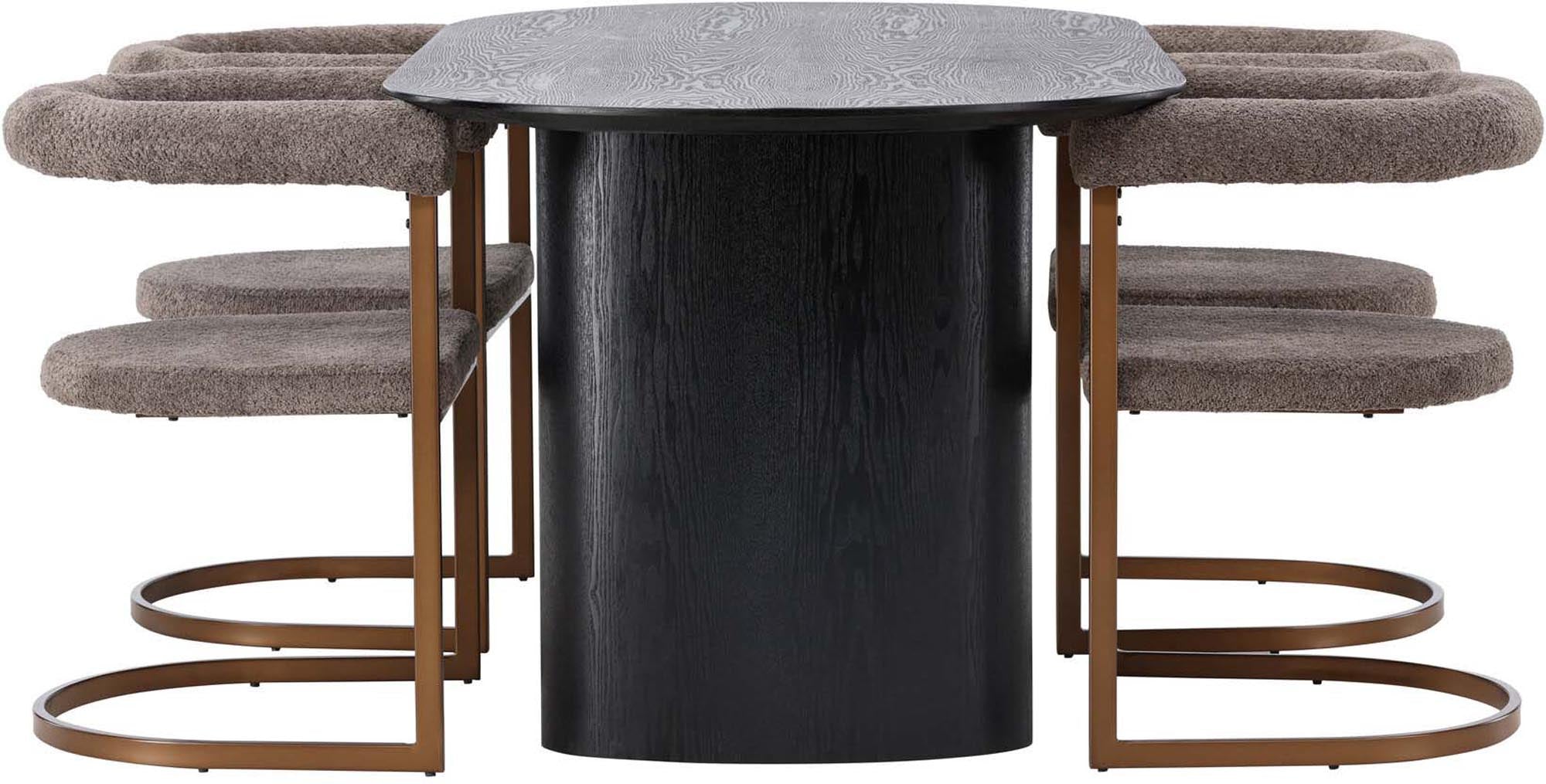 Entdecken Sie das Isolde Esszimmerset + Morning 180cm/4St. von Venture Home – rustikaler Charme trifft modernes Design für Ihr Esszimmer.