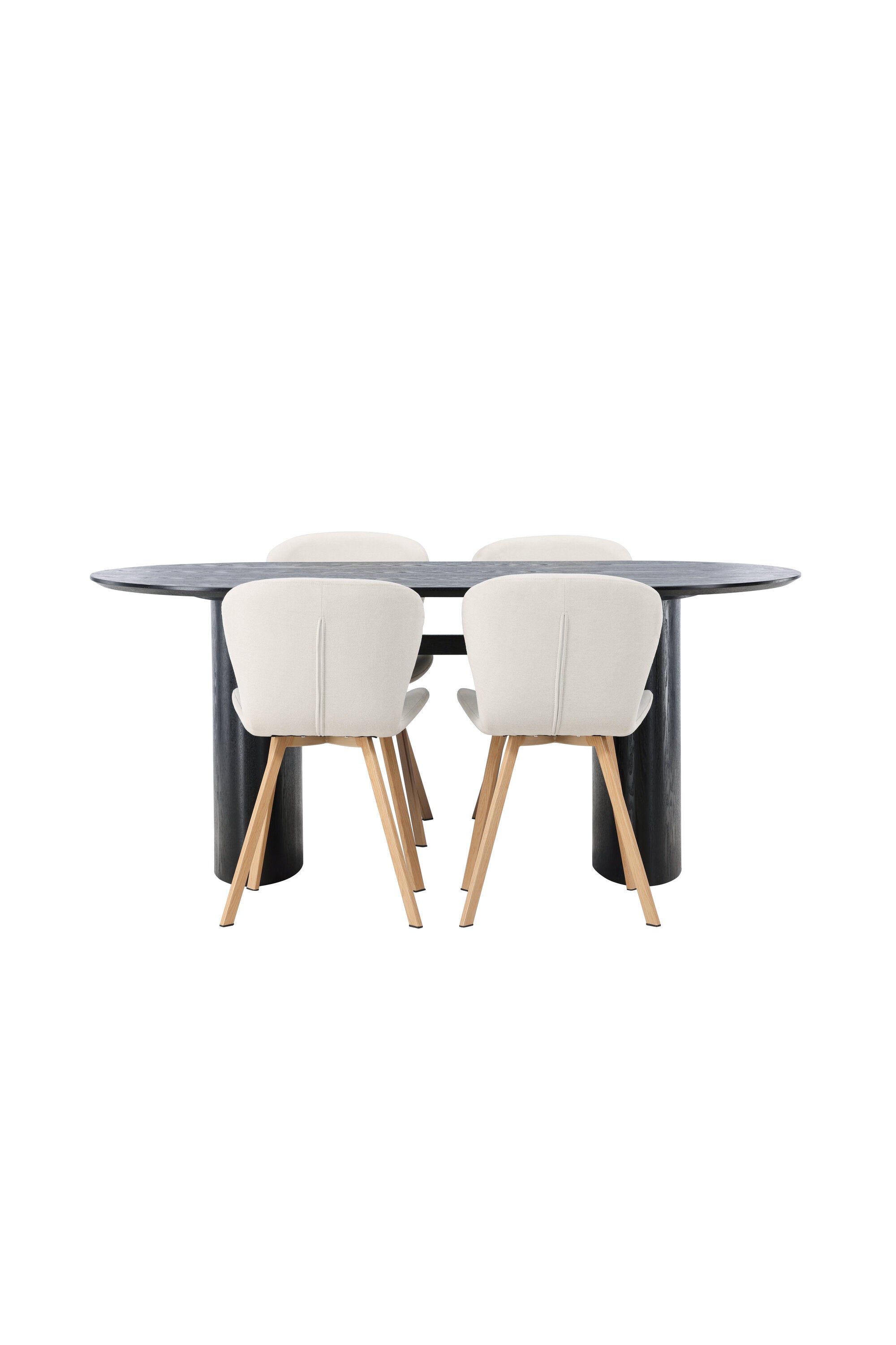 Isolde Esszimmerset + Lilja 180cm/4St. in Beige, Natur präsentiert im Onlineshop von KAQTU Design AG. Esszimmerset ist von Venture Home