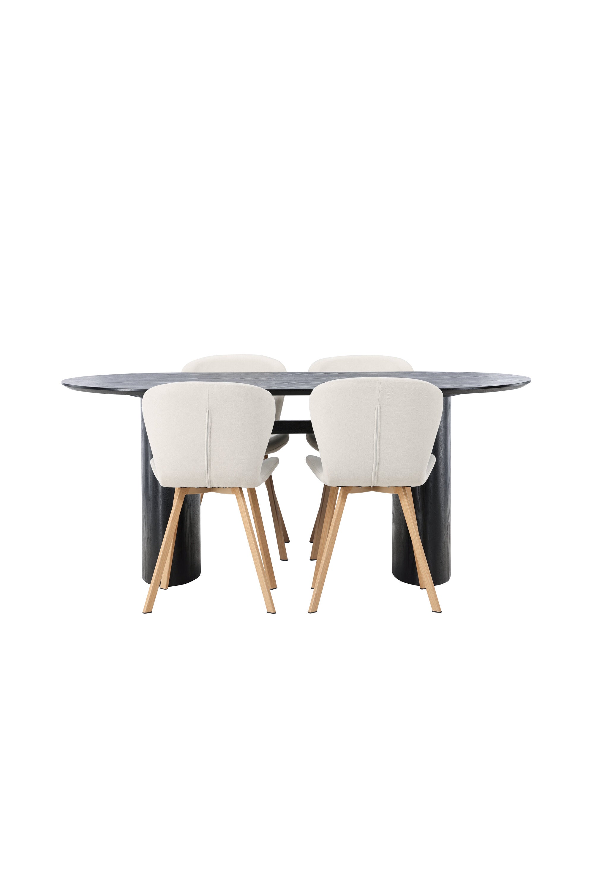 Isolde Esszimmerset + Lilja 180cm/4St. in Beige, Natur präsentiert im Onlineshop von KAQTU Design AG. Esszimmerset ist von Venture Home