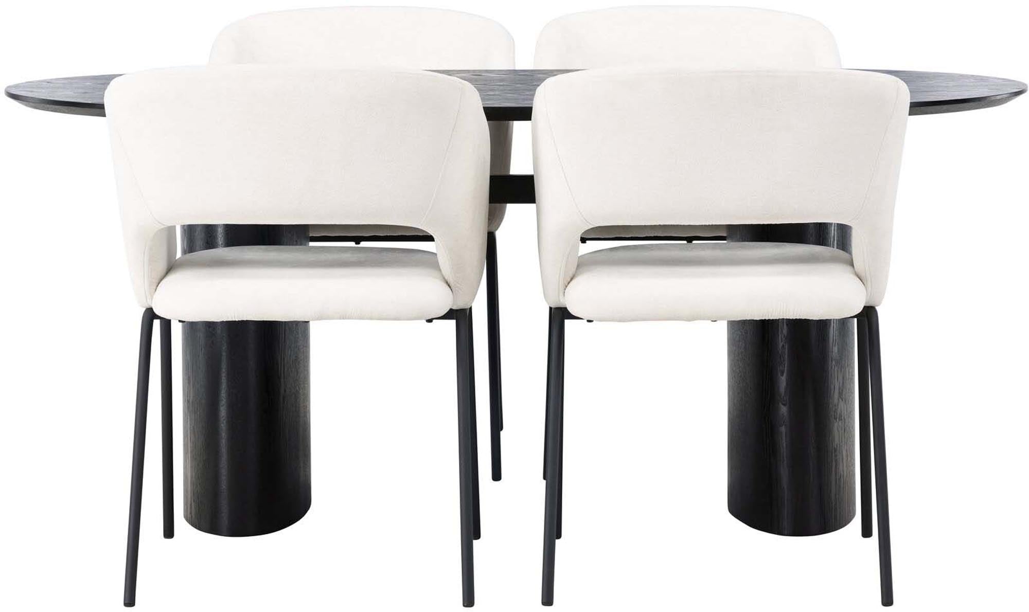 Isolde Esszimmerset + Day: Skandinavisches Design für gesellige Momente. Hochwertige Materialien und Platz für Familie und Freunde.