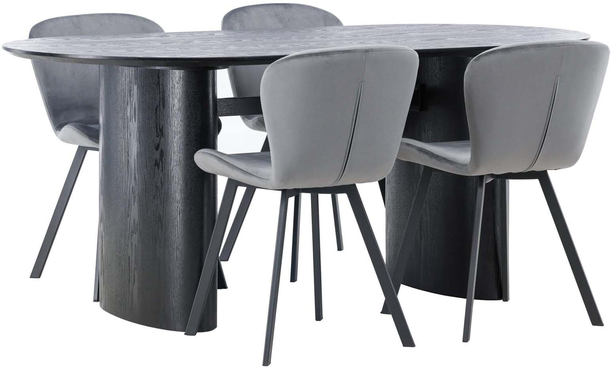 Venture Home Isolde Set: Modernes Design mit Lilja Tisch & Stühlen.