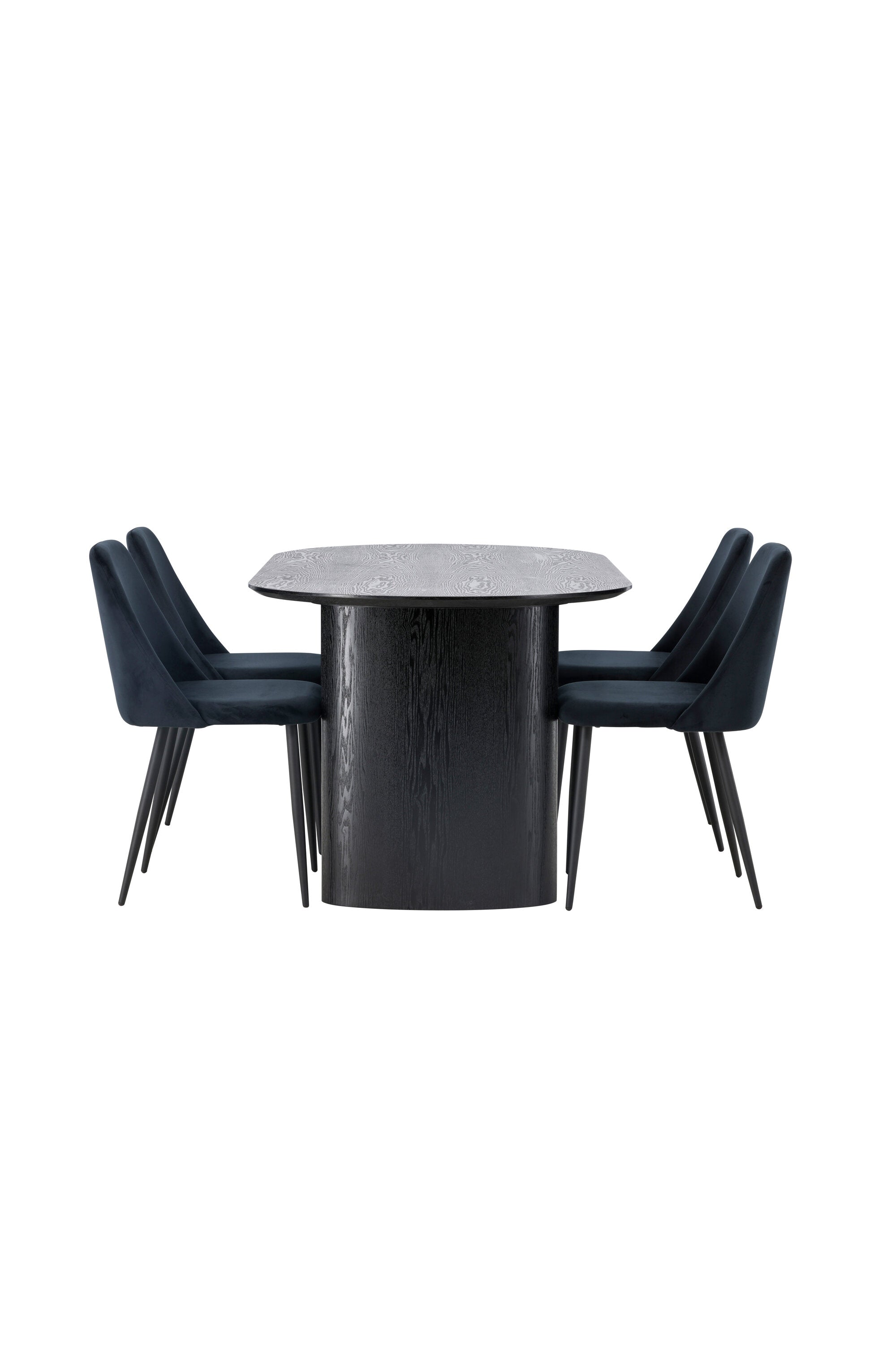 Isolde Esszimmerset + Night 180cm/4St. in Schwarz präsentiert im Onlineshop von KAQTU Design AG. Esszimmerset ist von Venture Home