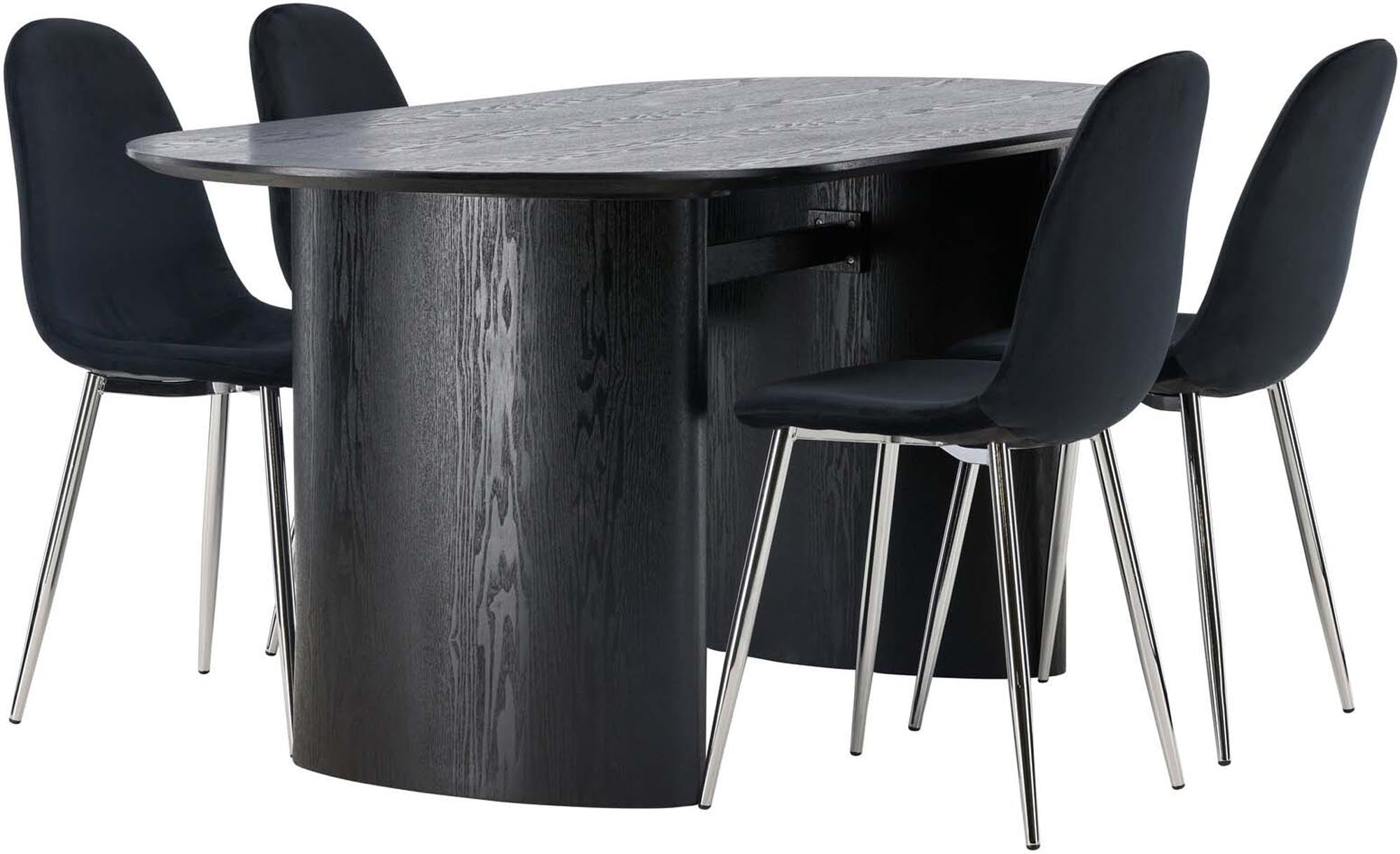 Elegantes Isolde Esszimmerset + Polar 180cm/4St. von Venture Home: Robuste Materialien, skandinavisches Design und optimaler Sitzkomfort für unvergessliche Essensmomente.