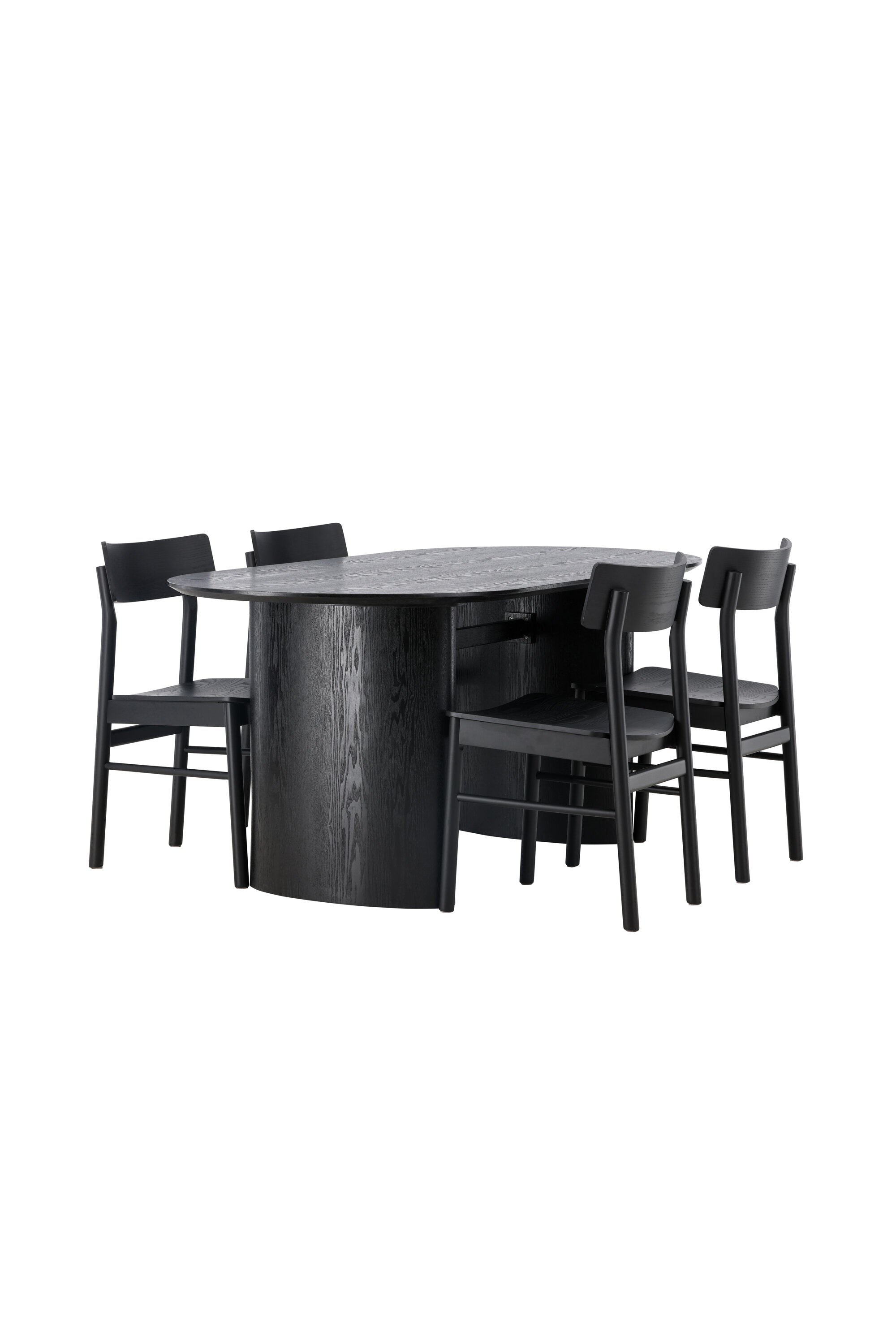 Isolde Esszimmerset + Montros 180cm/4St. in Schwarz präsentiert im Onlineshop von KAQTU Design AG. Esszimmerset ist von Venture Home