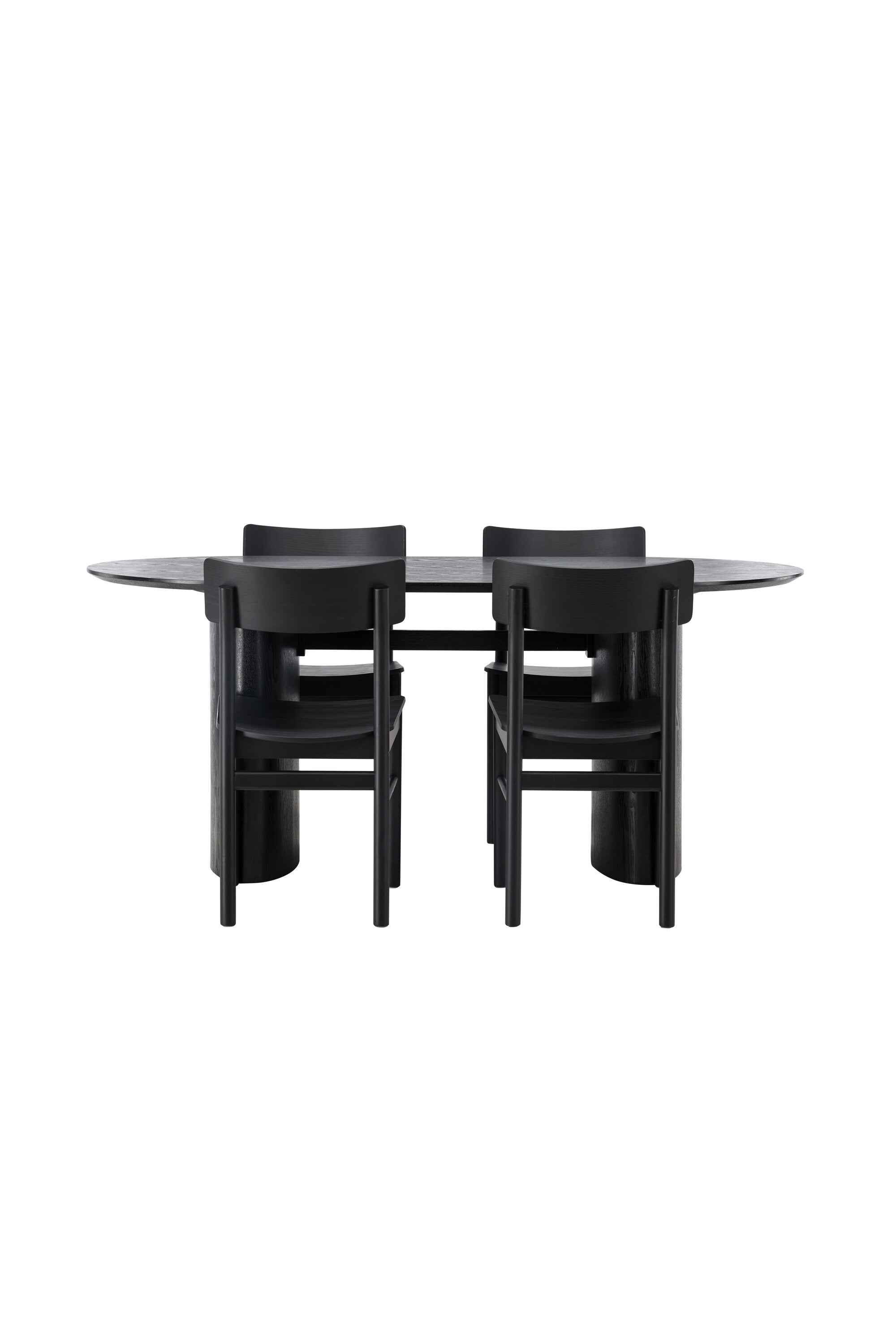 Isolde Esszimmerset + Montros 180cm/4St. in Schwarz präsentiert im Onlineshop von KAQTU Design AG. Esszimmerset ist von Venture Home