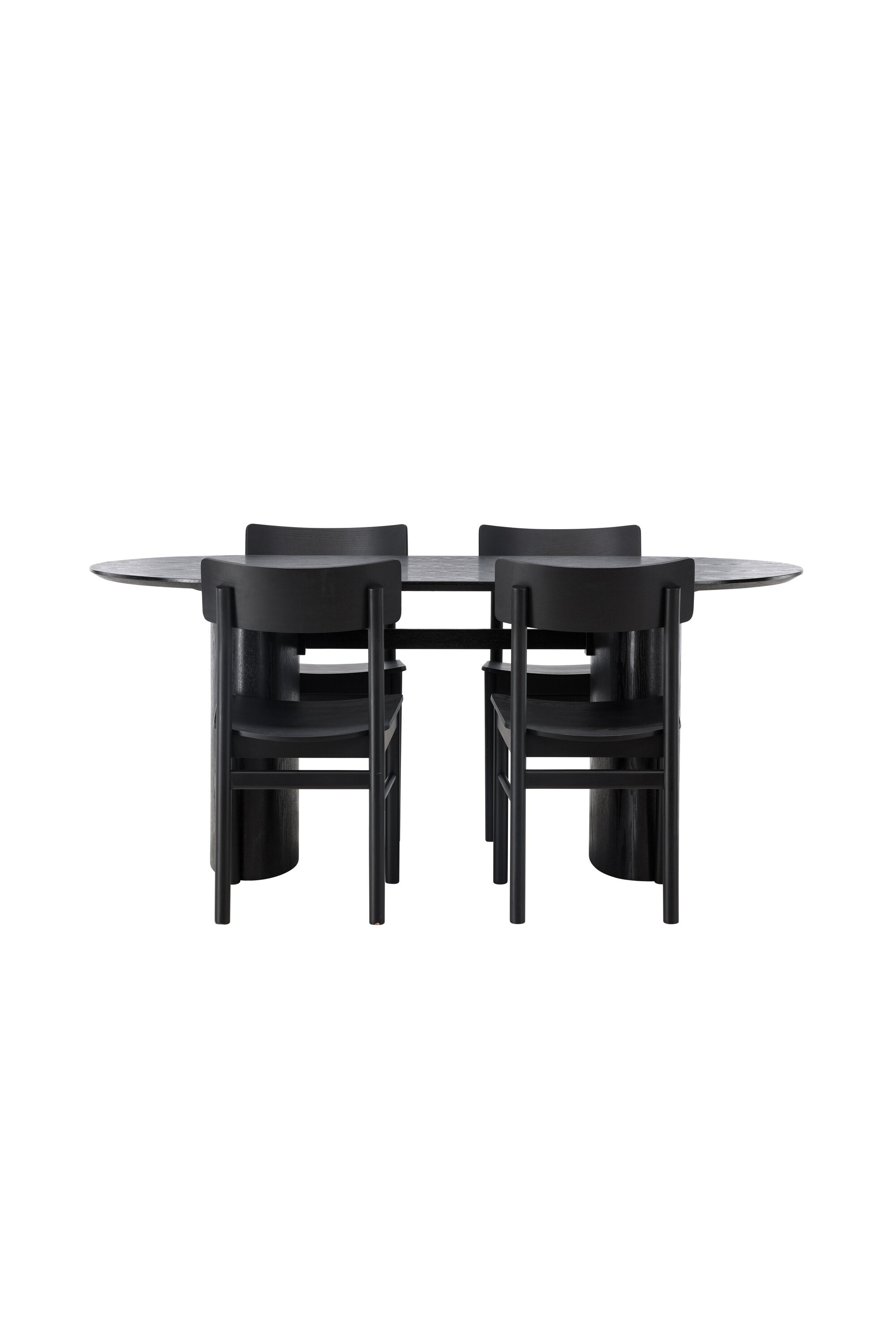 Isolde Esszimmerset + Montros 180cm/4St. in Schwarz präsentiert im Onlineshop von KAQTU Design AG. Esszimmerset ist von Venture Home