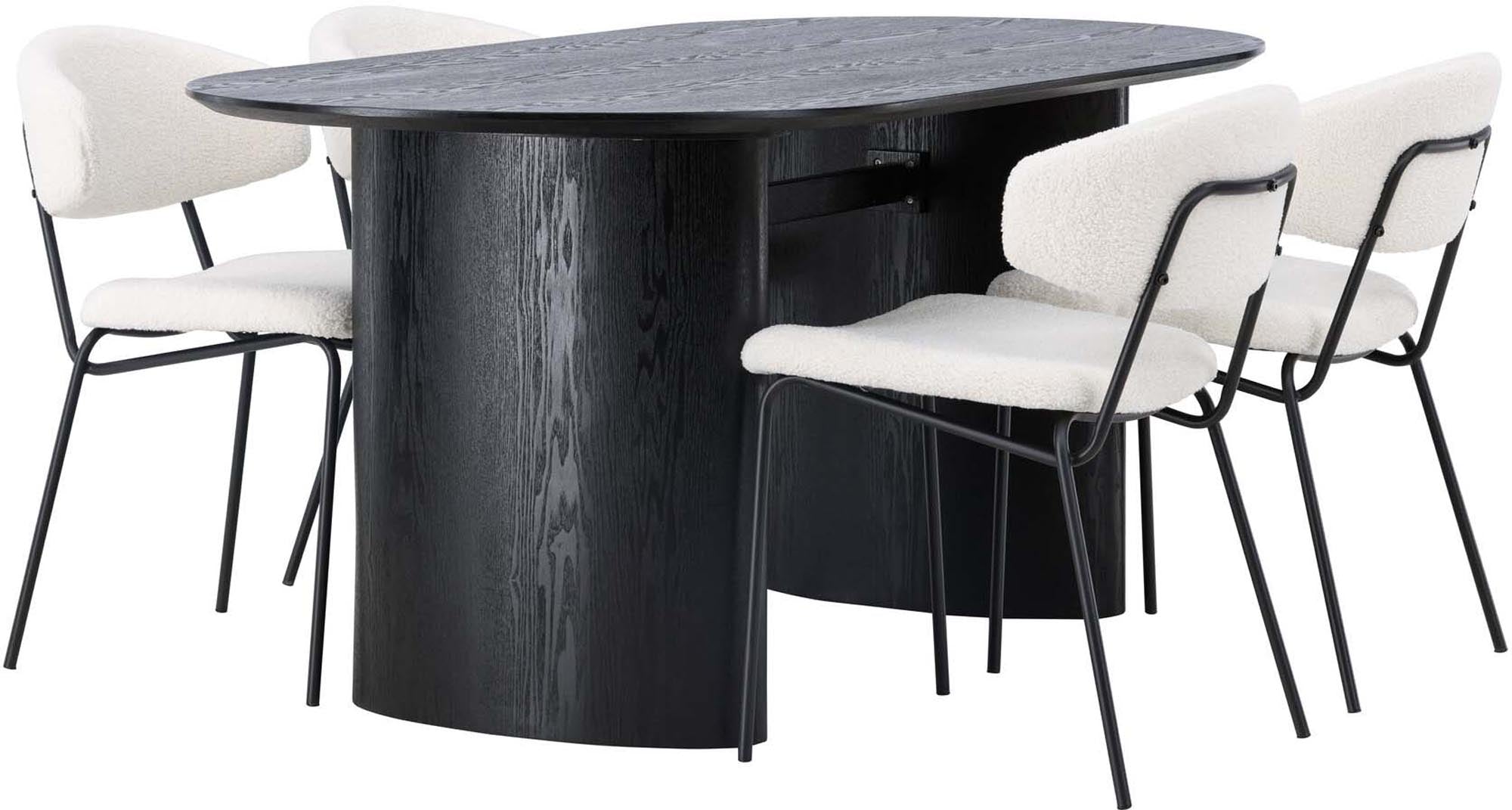 Entdecken Sie das stilvolle Isolde Esszimmerset + Chico 180cm/4St. von Venture Home – perfekte Kombination aus Eleganz und Komfort für Ihr Esszimmer.