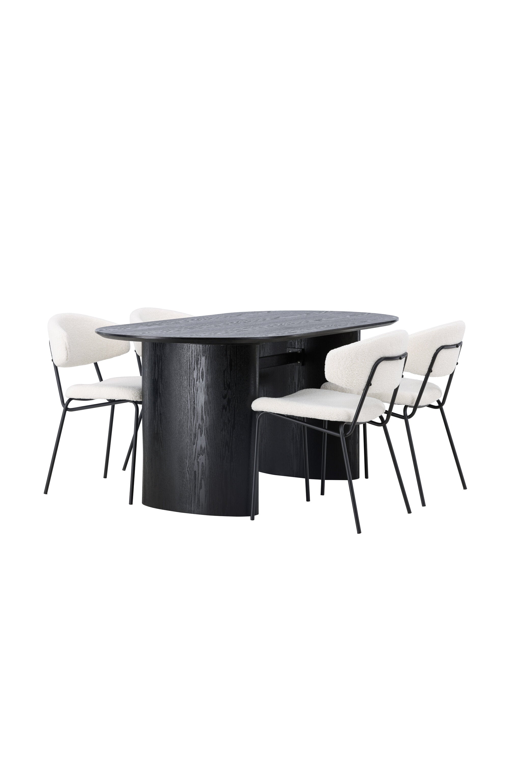 Isolde Esszimmerset + Chico 180cm/4St. in Weiss präsentiert im Onlineshop von KAQTU Design AG. Esszimmerset ist von Venture Home