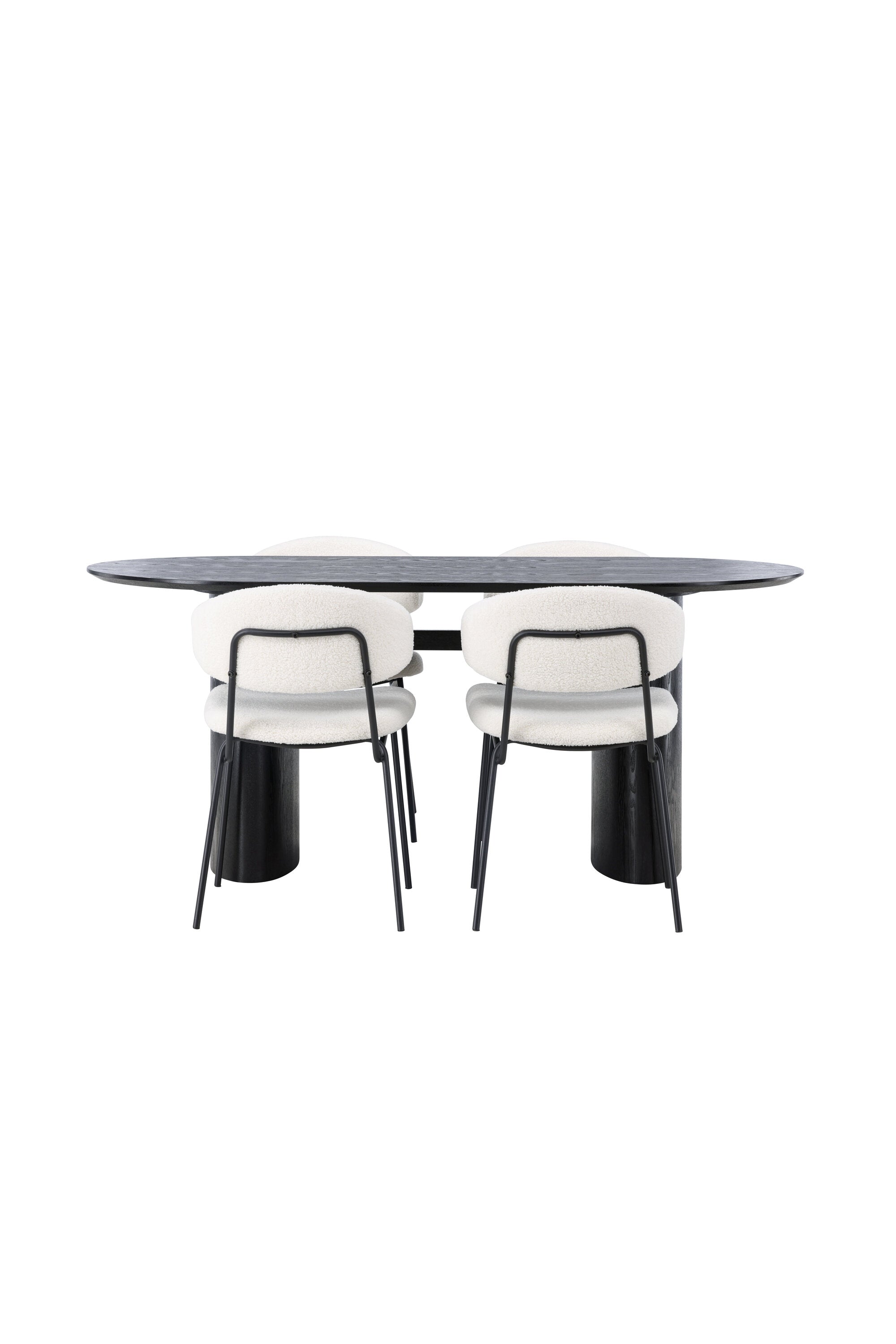 Isolde Esszimmerset + Chico 180cm/4St. in Weiss präsentiert im Onlineshop von KAQTU Design AG. Esszimmerset ist von Venture Home
