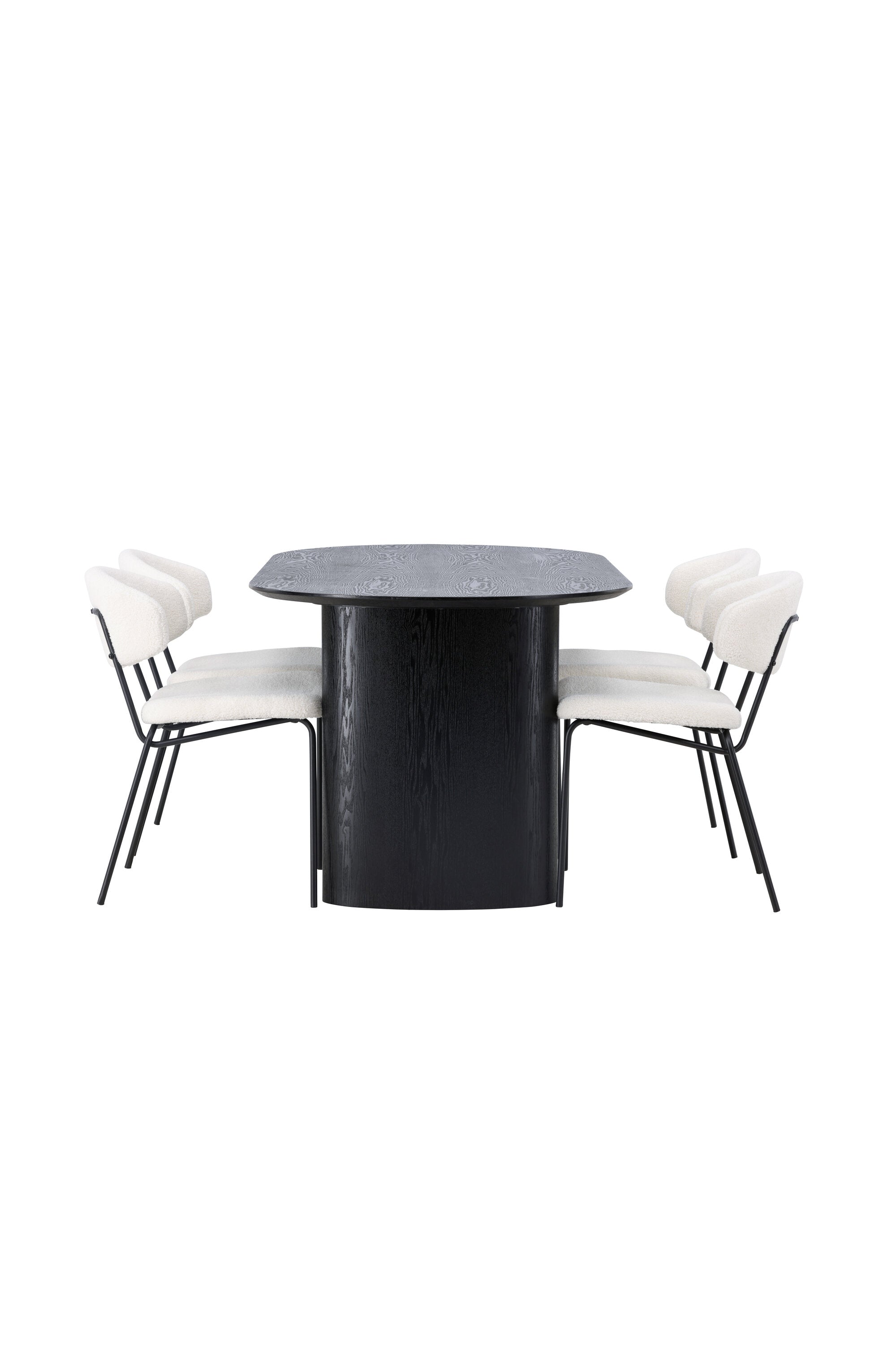 Isolde Esszimmerset + Chico 180cm/4St. in Weiss präsentiert im Onlineshop von KAQTU Design AG. Esszimmerset ist von Venture Home