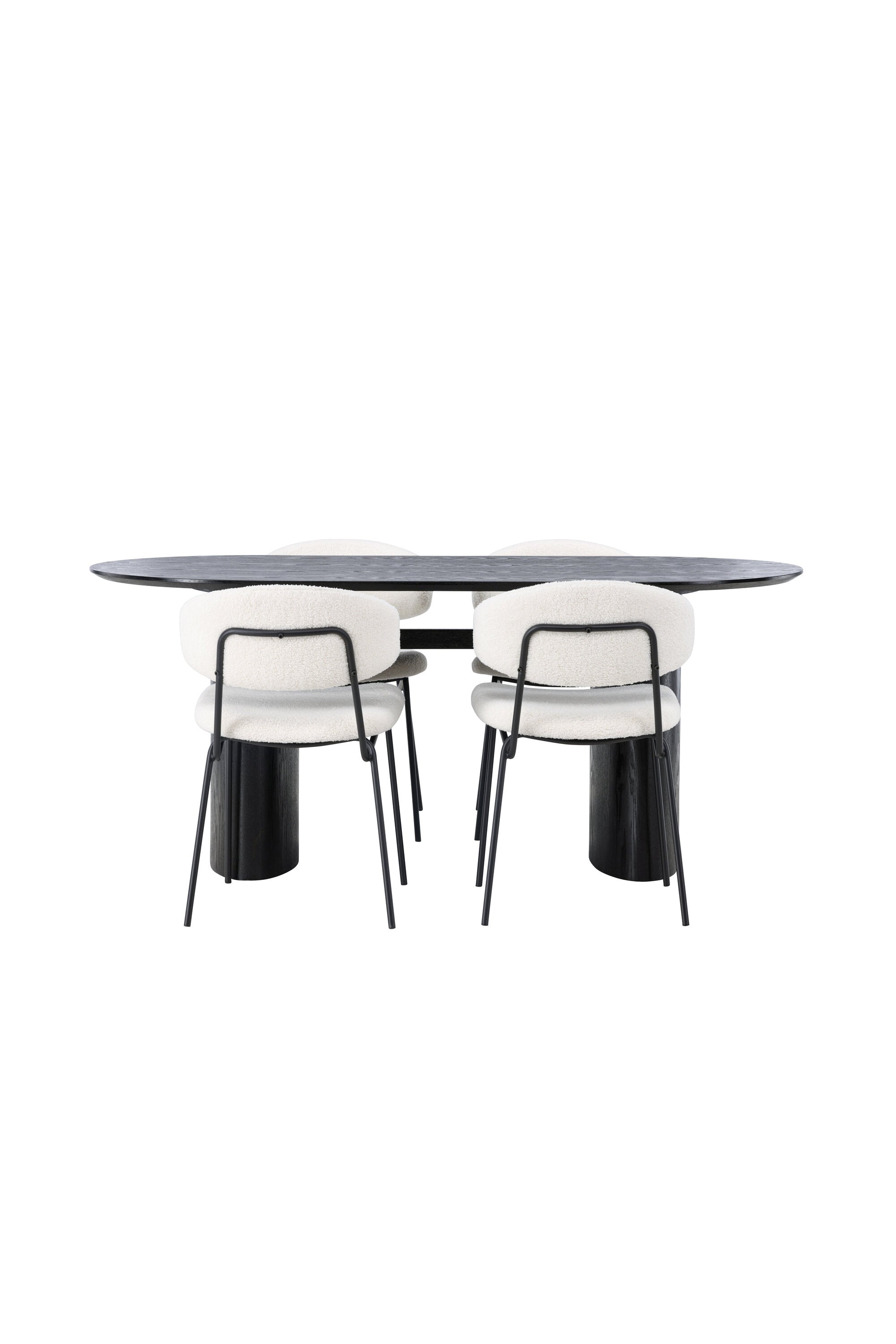 Isolde Esszimmerset + Chico 180cm/4St. in Weiss präsentiert im Onlineshop von KAQTU Design AG. Esszimmerset ist von Venture Home