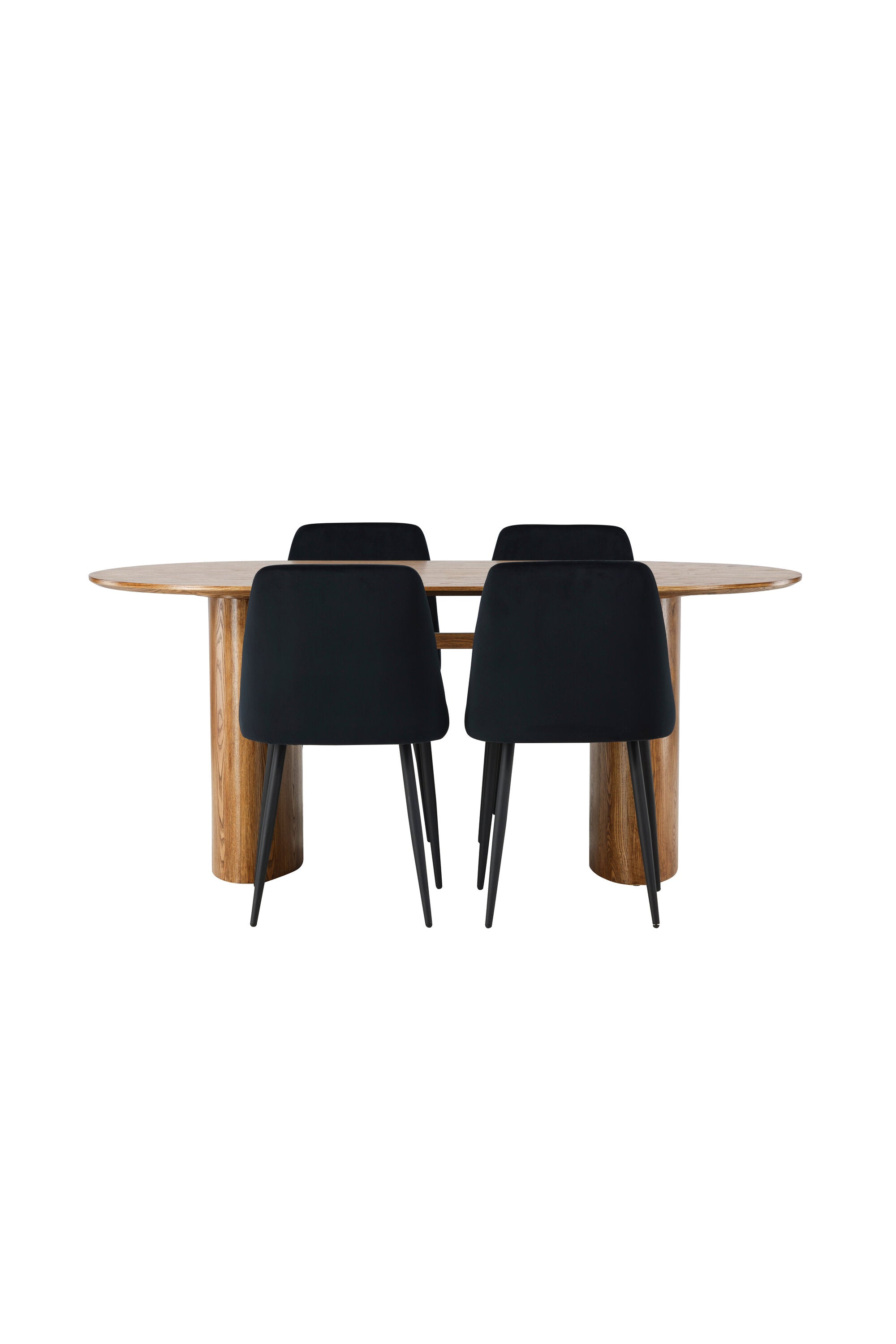 Isolde Esszimmerset + Night 180cm/4St. in Natur / Schwarz präsentiert im Onlineshop von KAQTU Design AG. Esszimmerset ist von Venture Home