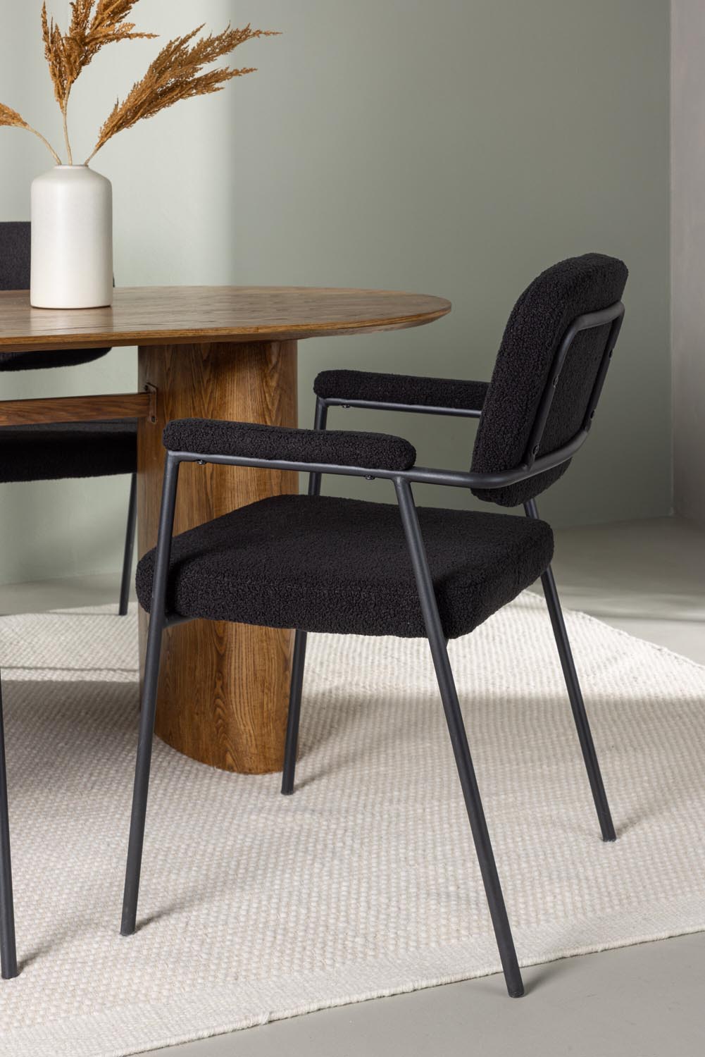 Isolde Esszimmerset + Yesterday 180cm/4St. in Natur / Schwarz präsentiert im Onlineshop von KAQTU Design AG. Esszimmerset ist von Venture Home