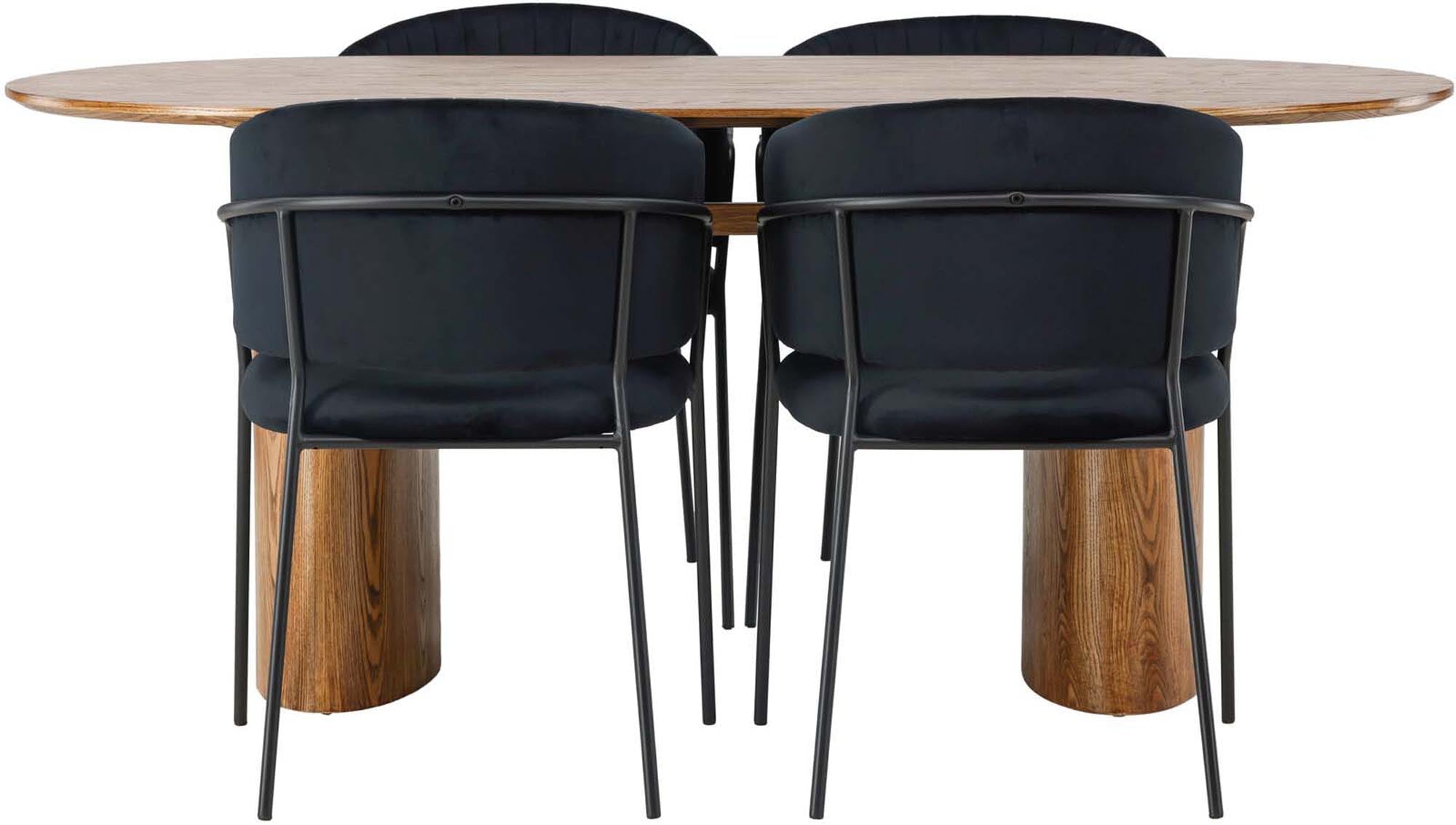 Entdecken Sie das Isolde Esszimmerset + Selma 180cm/4St. von Venture Home – stilvoll, robust und perfekt für unvergessliche Momente mit Familie und Freunden.