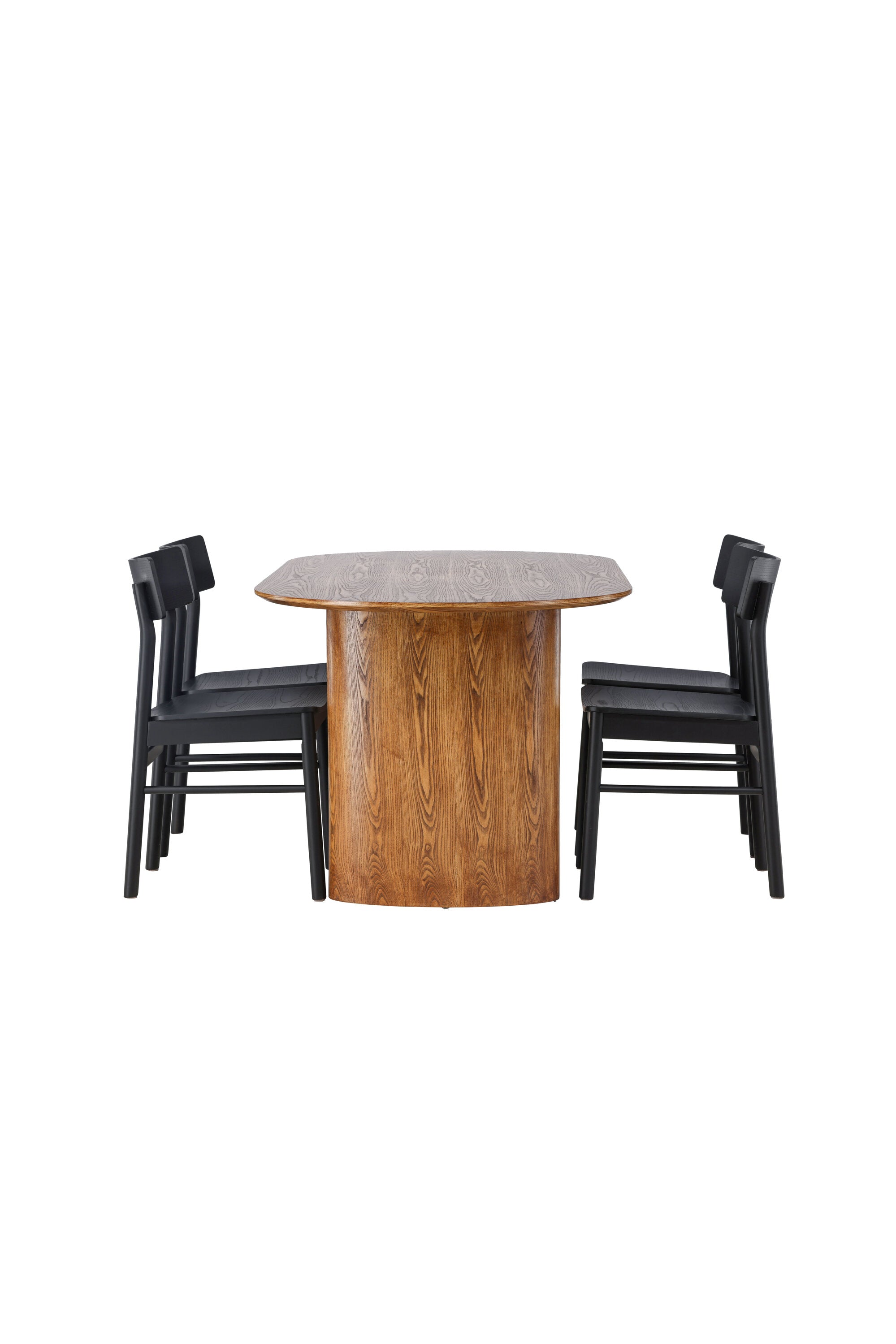 Isolde Esszimmerset + Montros 180cm/4St. in Natur / Schwarz präsentiert im Onlineshop von KAQTU Design AG. Esszimmerset ist von Venture Home