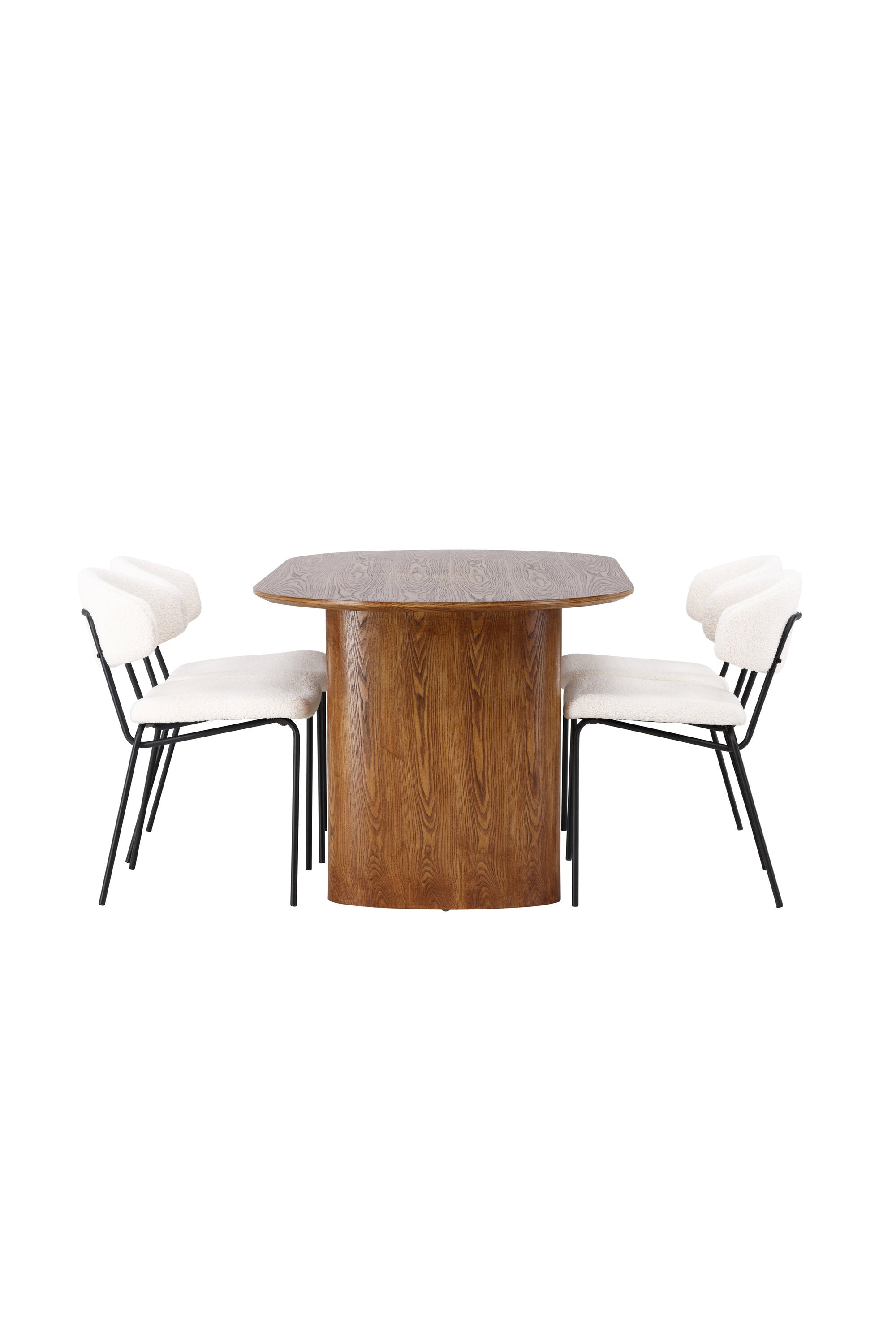 Isolde Esszimmerset + Chico 180cm/4St. in Natur / Weiss präsentiert im Onlineshop von KAQTU Design AG. Esszimmerset ist von Venture Home