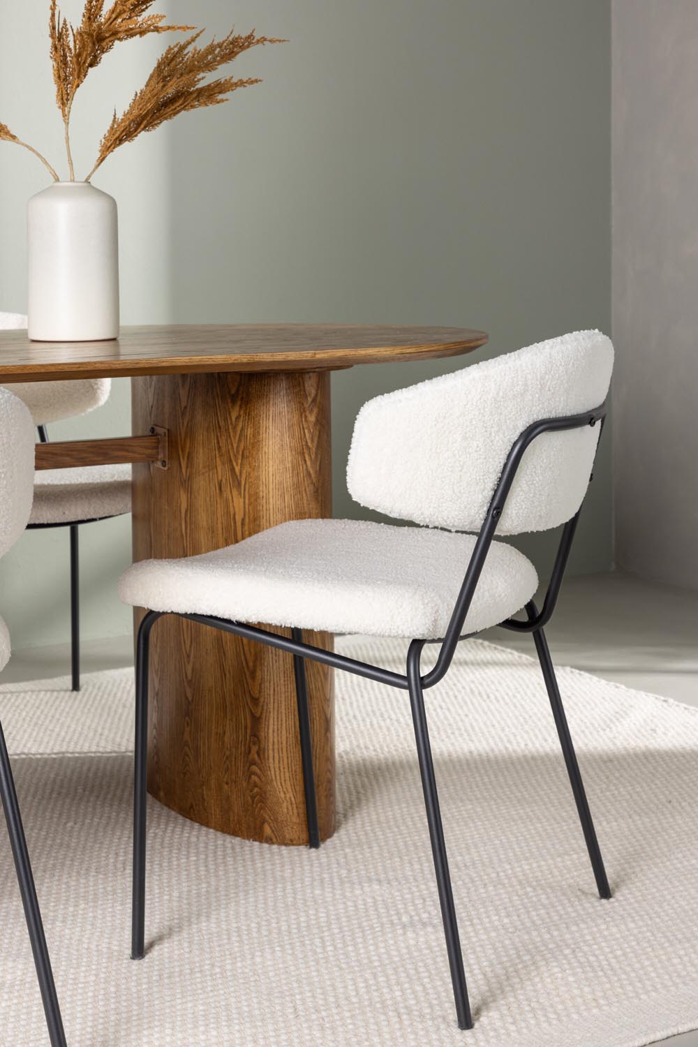 Isolde Esszimmerset + Chico 180cm/4St. in Natur / Weiss präsentiert im Onlineshop von KAQTU Design AG. Esszimmerset ist von Venture Home