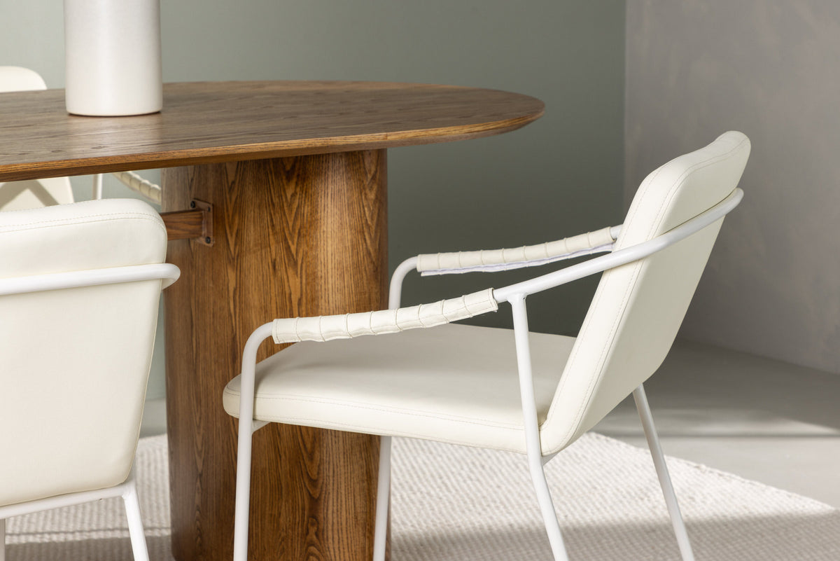 Isolde Esszimmerset + Tvist 180cm/4St. in Natur / Beige präsentiert im Onlineshop von KAQTU Design AG. Esszimmerset ist von Venture Home