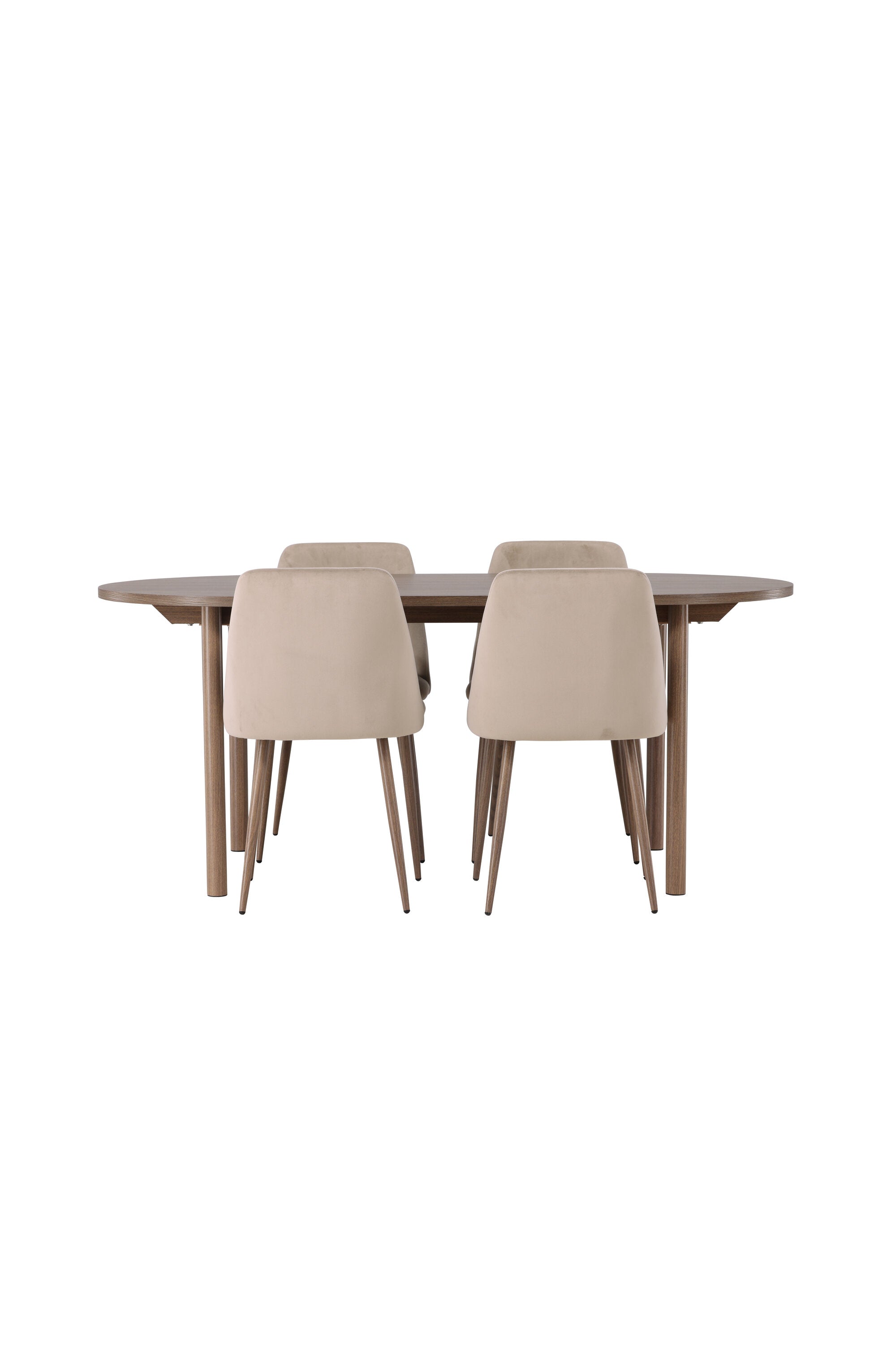Andy Esszimmerset + Night 180cm/4St. in Braun, Walnuss präsentiert im Onlineshop von KAQTU Design AG. Esszimmerset ist von Venture Home