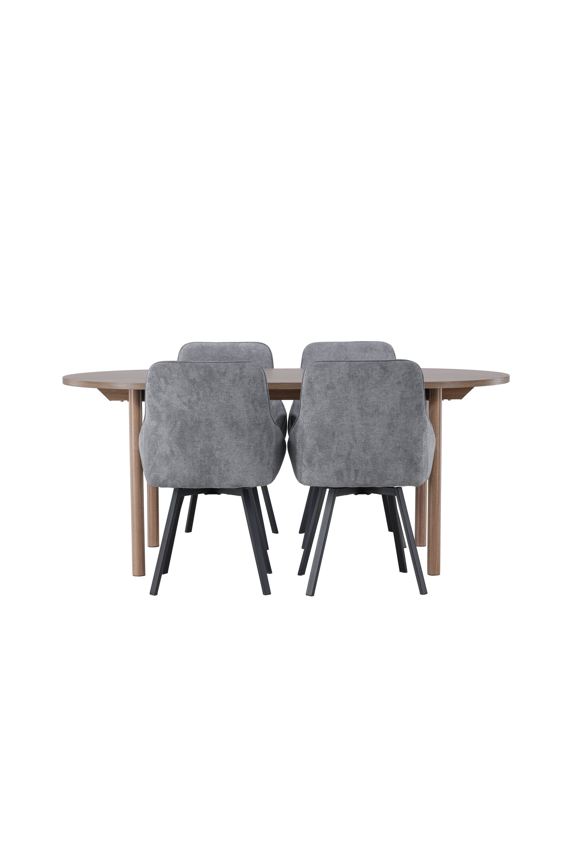 Andy Esszimmerset + Rosie 180cm/4St. in Schwarzgrau präsentiert im Onlineshop von KAQTU Design AG. Esszimmerset ist von Venture Home