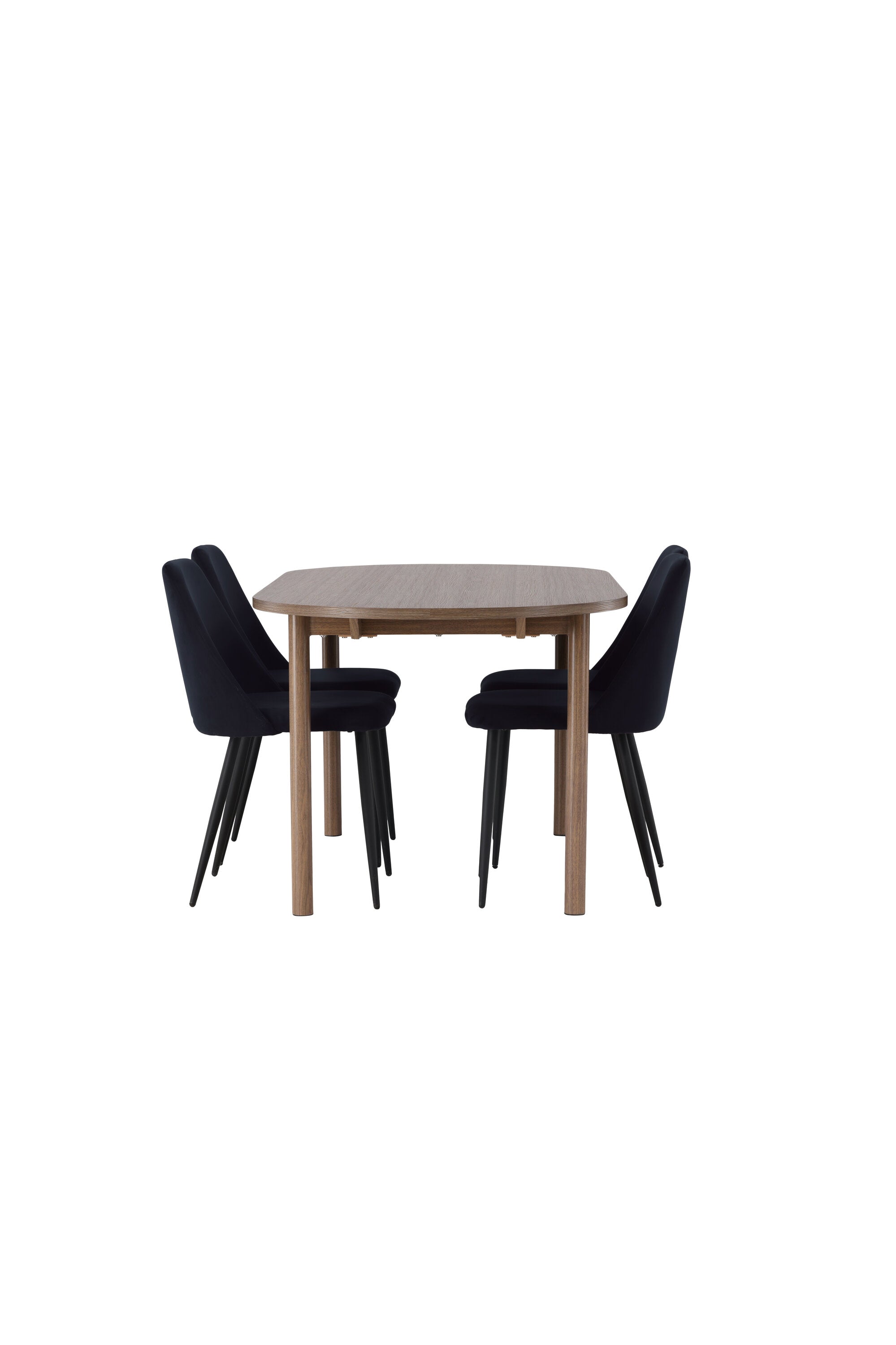 Andy Esszimmerset + Night 180cm/4St. in Schwarz präsentiert im Onlineshop von KAQTU Design AG. Esszimmerset ist von Venture Home