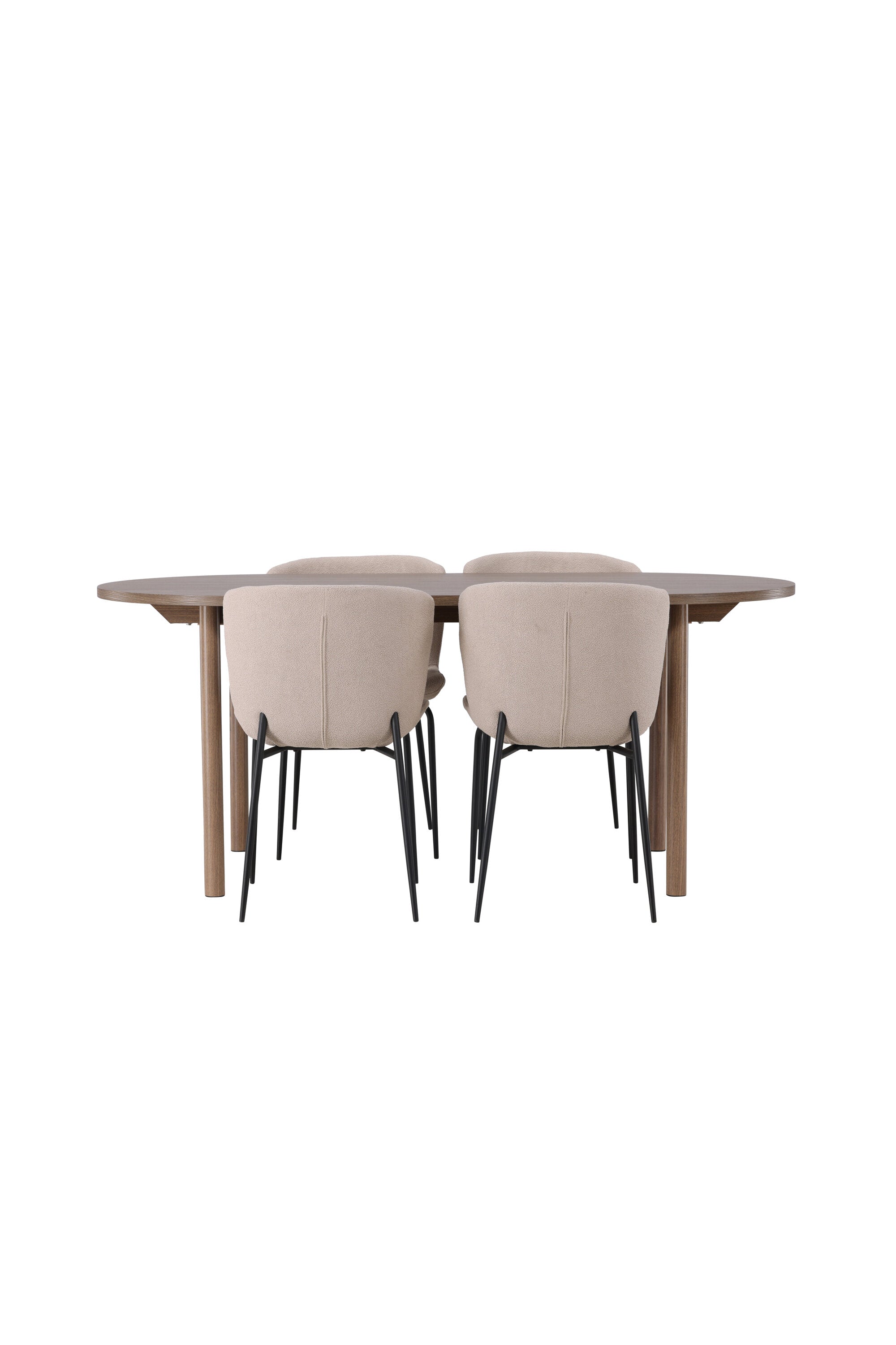Andy Esszimmerset + Modesto 180cm/4St. in Beige, Schwarz präsentiert im Onlineshop von KAQTU Design AG. Esszimmerset ist von Venture Home
