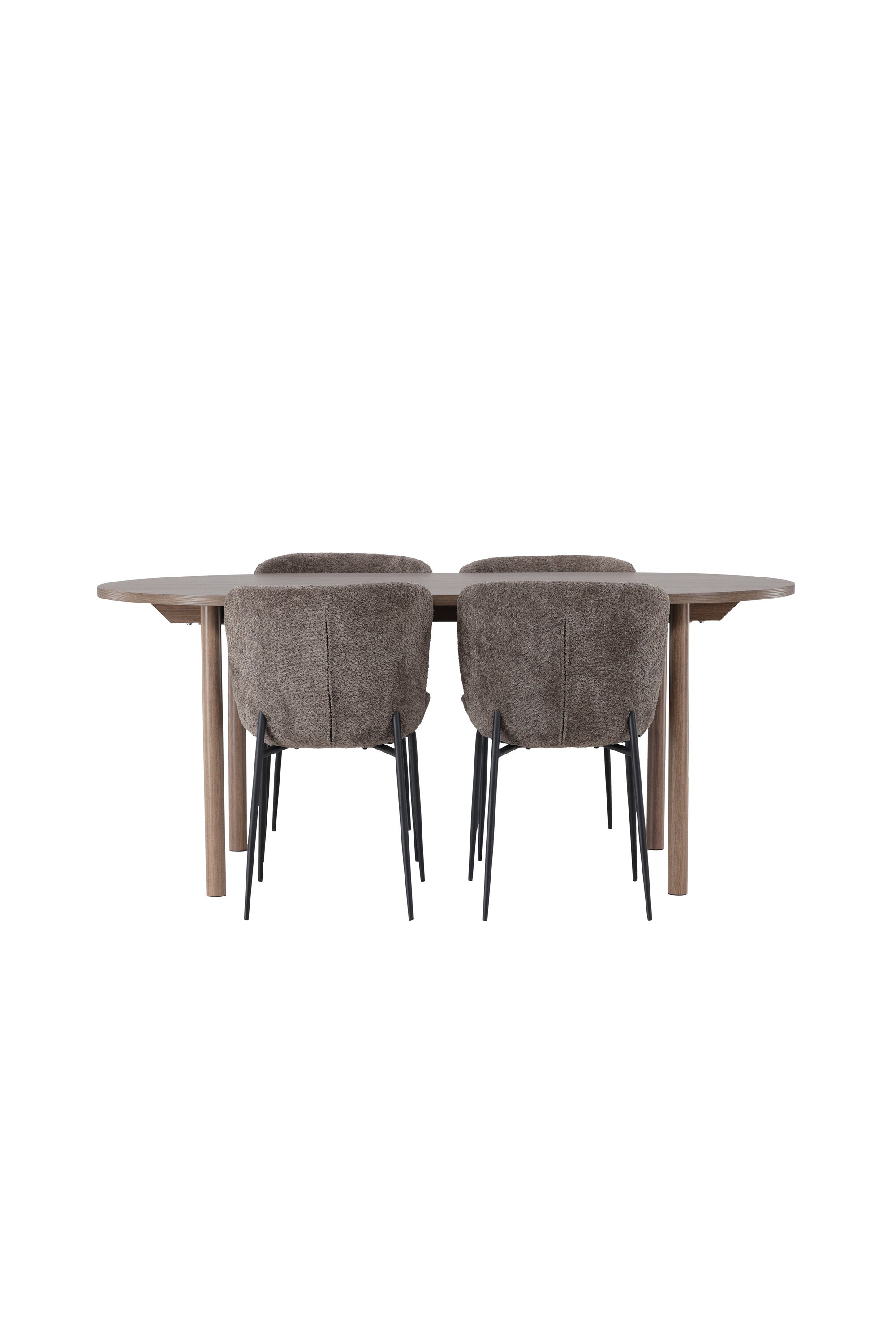 Andy Esszimmerset + 4 Modesto Stühle in Schwarz, Dunkelgrau präsentiert im Onlineshop von KAQTU Design AG. Esszimmerset ist von Venture Home