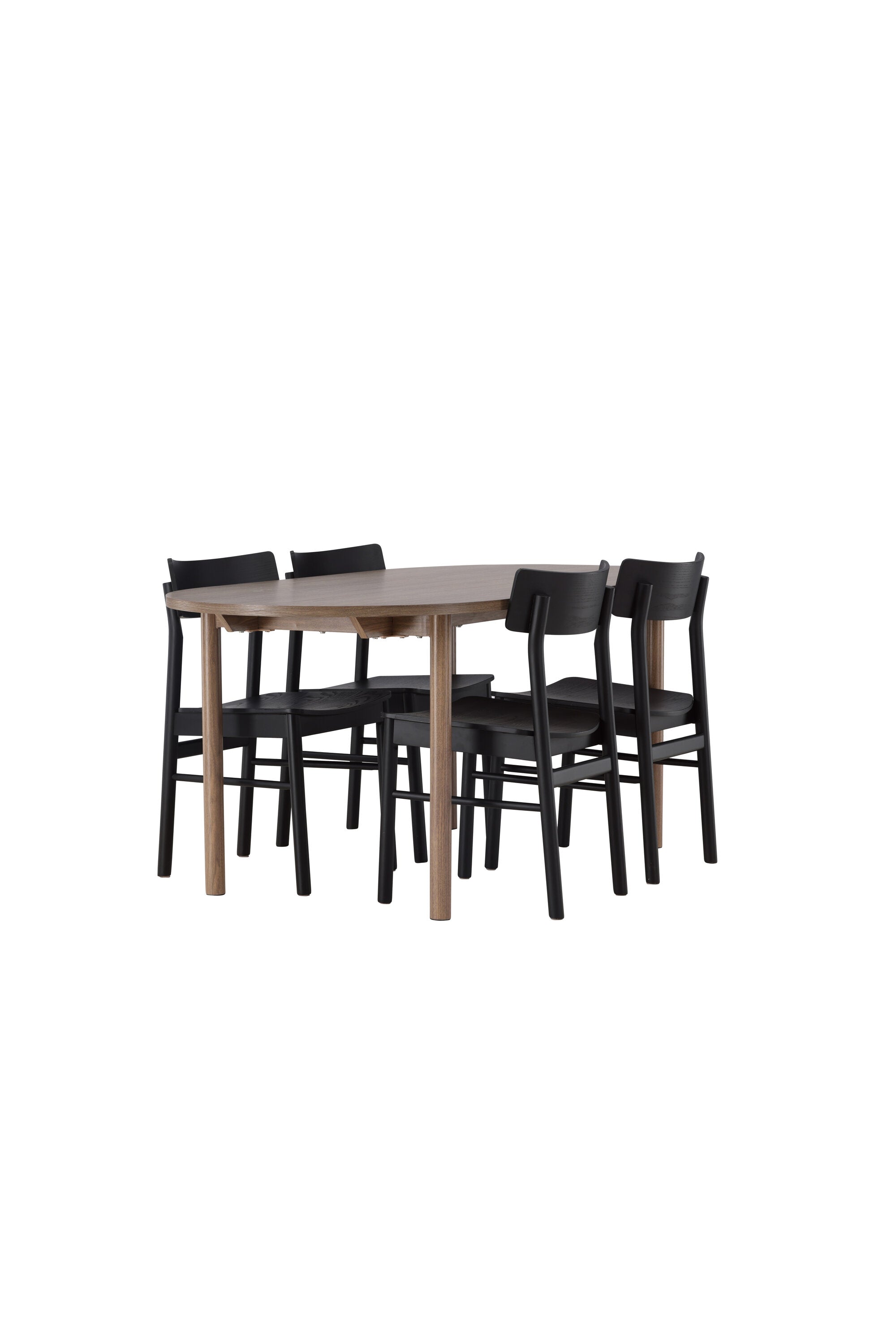 Andy Esszimmerset + Montros 180cm/4St. in Schwarz präsentiert im Onlineshop von KAQTU Design AG. Esszimmerset ist von Venture Home
