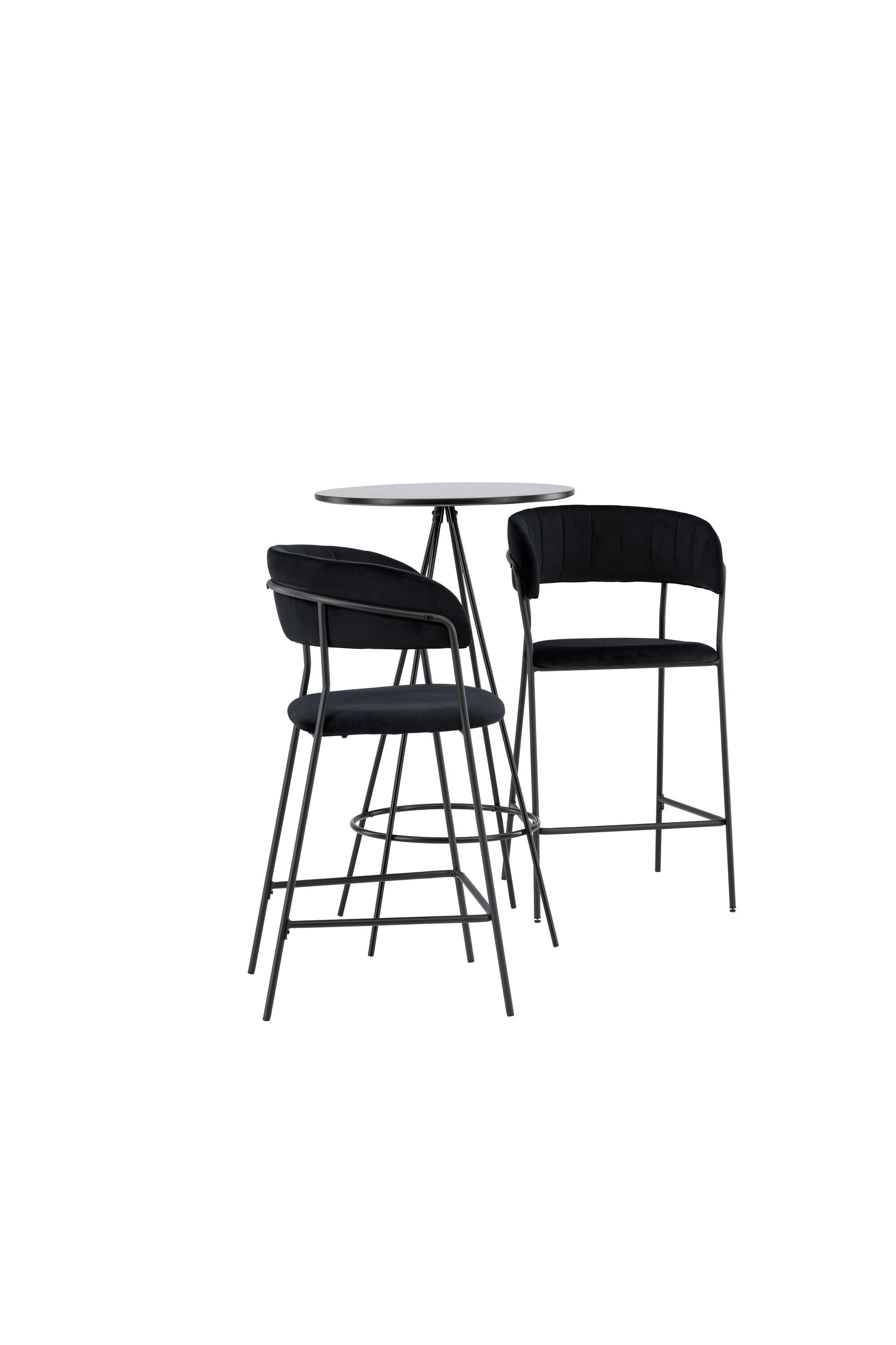 Barset Bistro + Lui ⌀60cm/2St. in Schwarz präsentiert im Onlineshop von KAQTU Design AG. Bartischset ist von Venture Home
