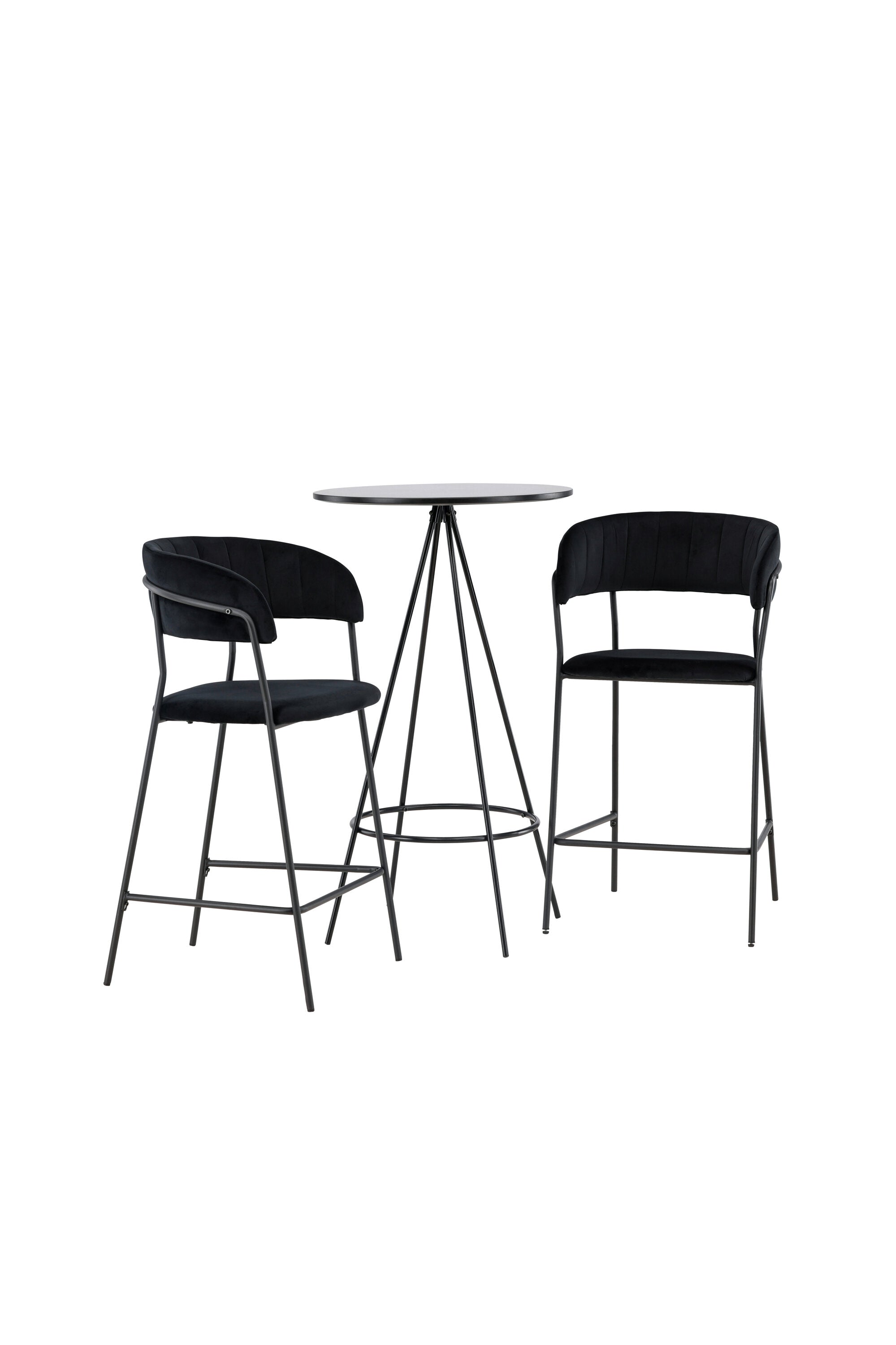 Barset Bistro + Lui ⌀60cm/2St. in Schwarz präsentiert im Onlineshop von KAQTU Design AG. Bartischset ist von Venture Home