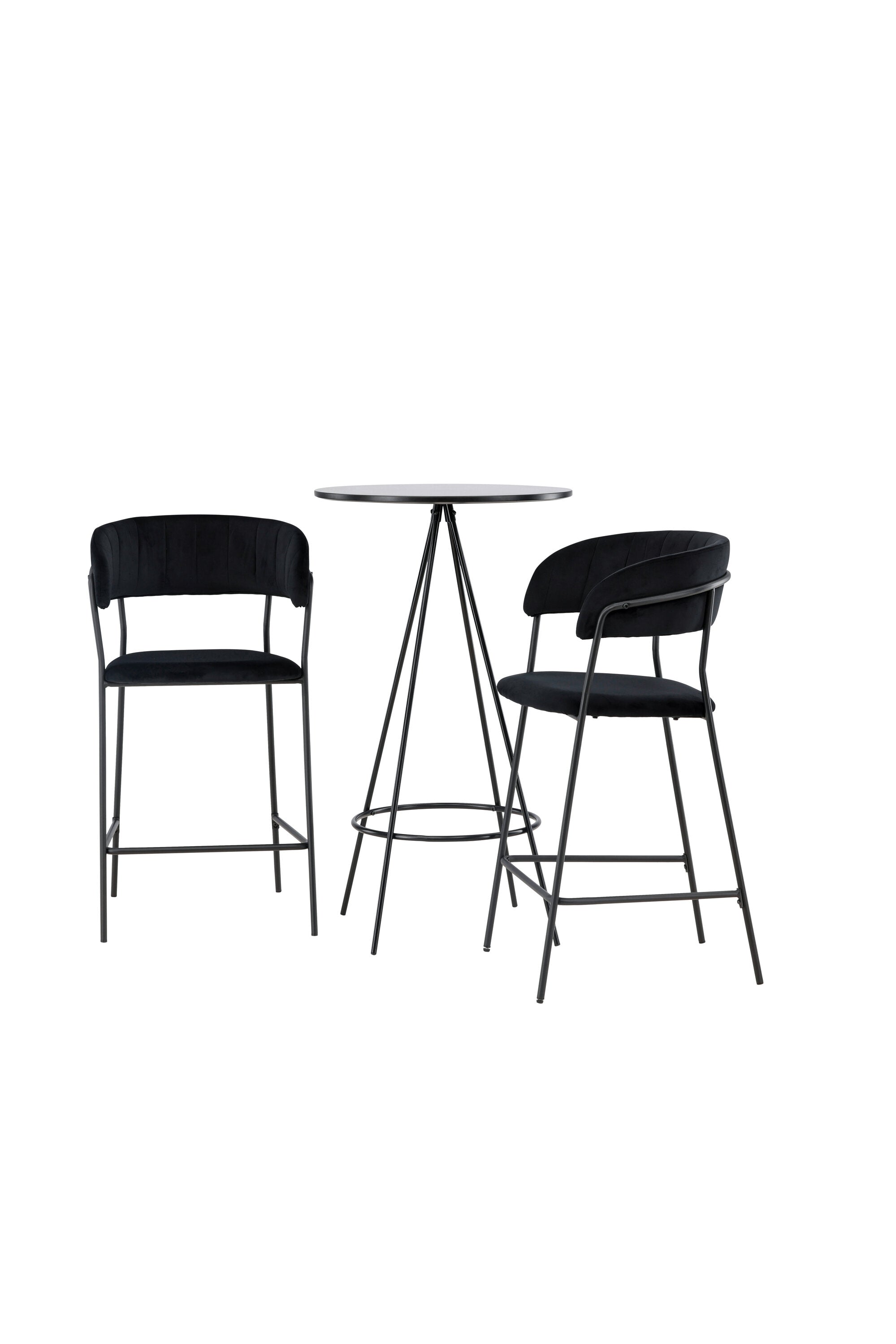 Barset Bistro + Lui ⌀60cm/2St. in Schwarz präsentiert im Onlineshop von KAQTU Design AG. Bartischset ist von Venture Home