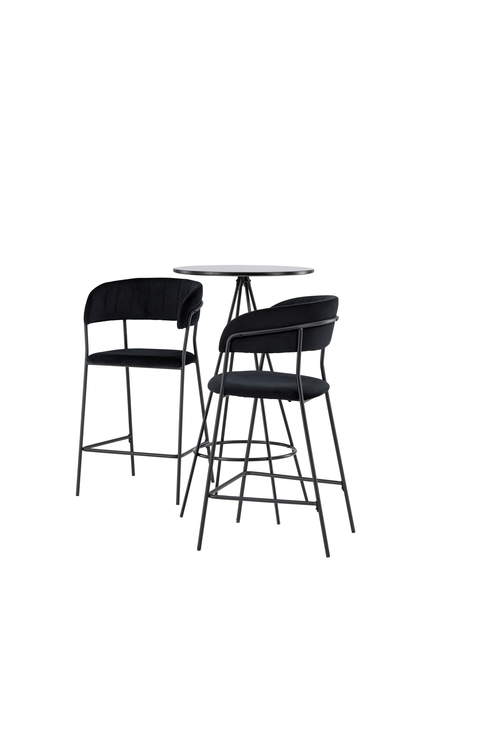 Barset Bistro + Lui ⌀60cm/2St. in Schwarz präsentiert im Onlineshop von KAQTU Design AG. Bartischset ist von Venture Home