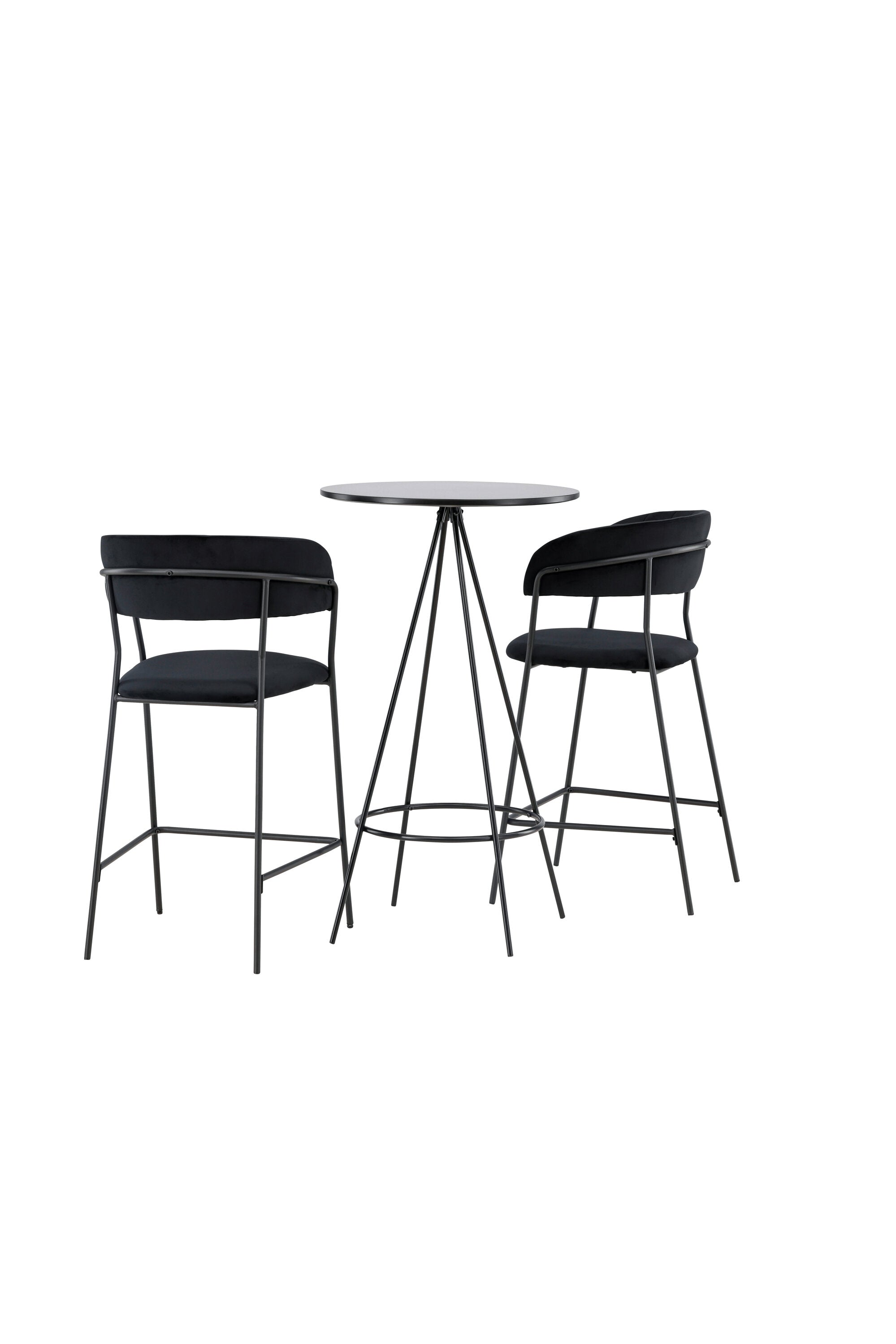 Barset Bistro + Lui ⌀60cm/2St. in Schwarz präsentiert im Onlineshop von KAQTU Design AG. Bartischset ist von Venture Home