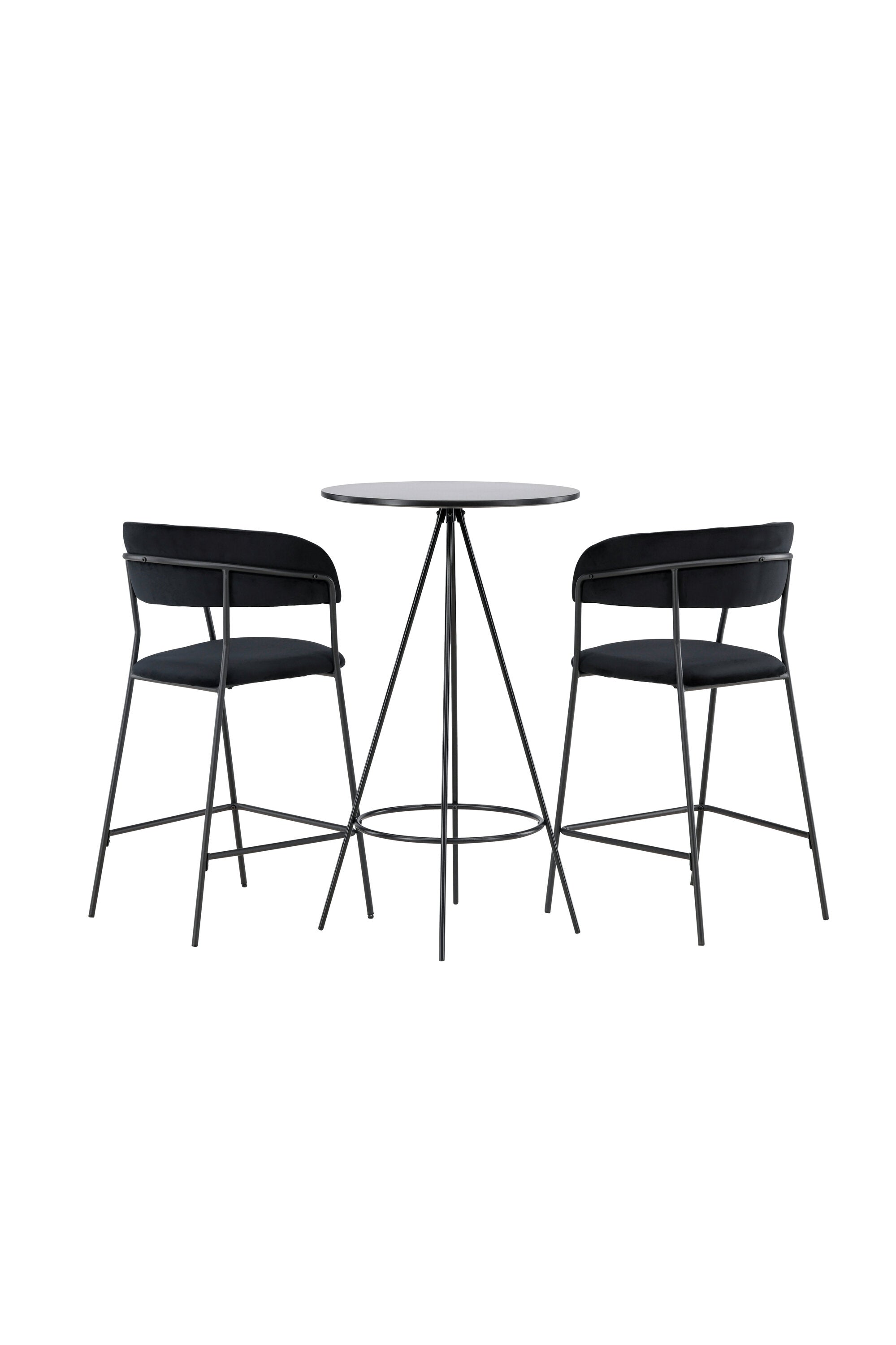 Barset Bistro + Lui ⌀60cm/2St. in Schwarz präsentiert im Onlineshop von KAQTU Design AG. Bartischset ist von Venture Home